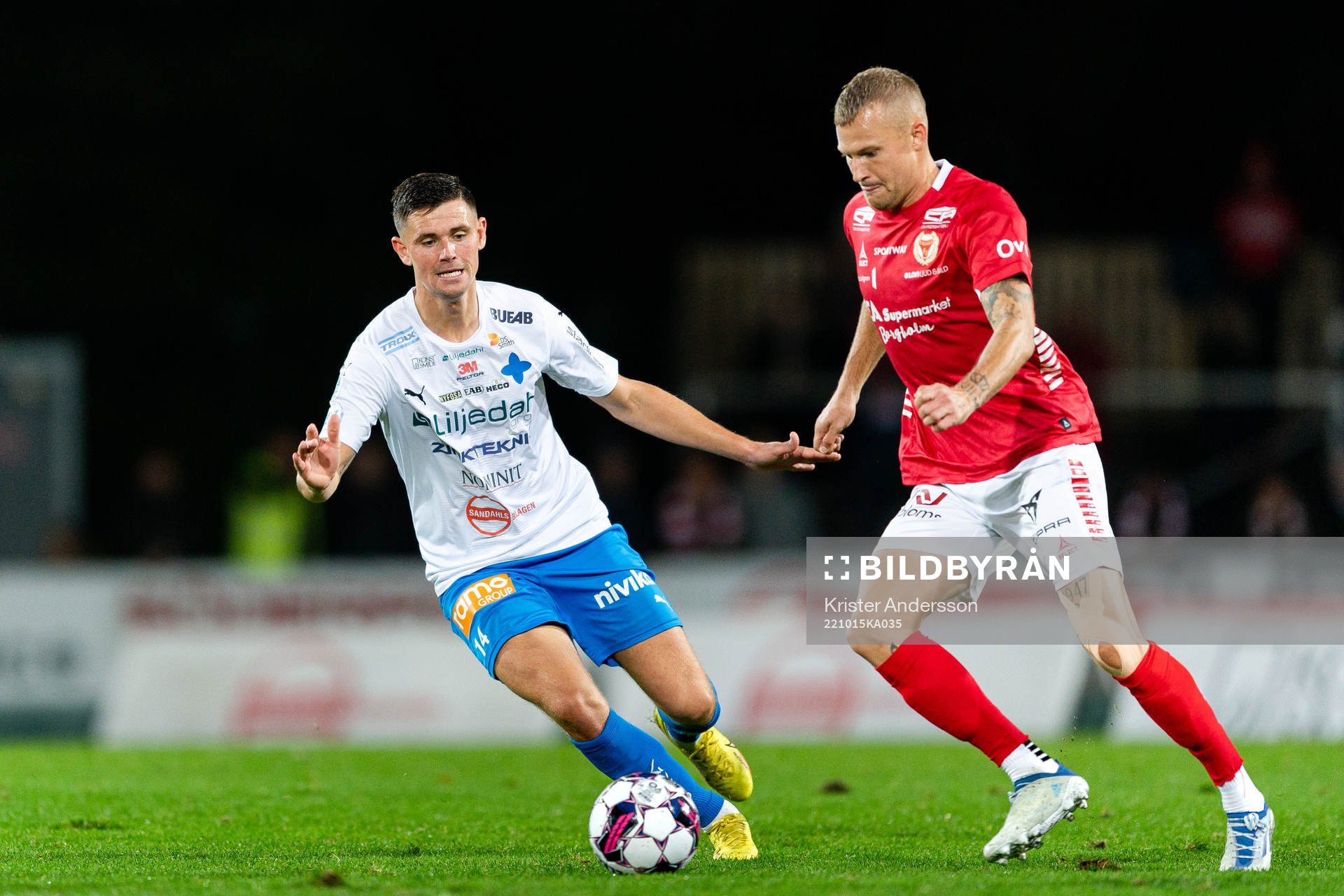 Värnamos Marcus Antonsson och Kalmars Rasmus Sjöstedt
