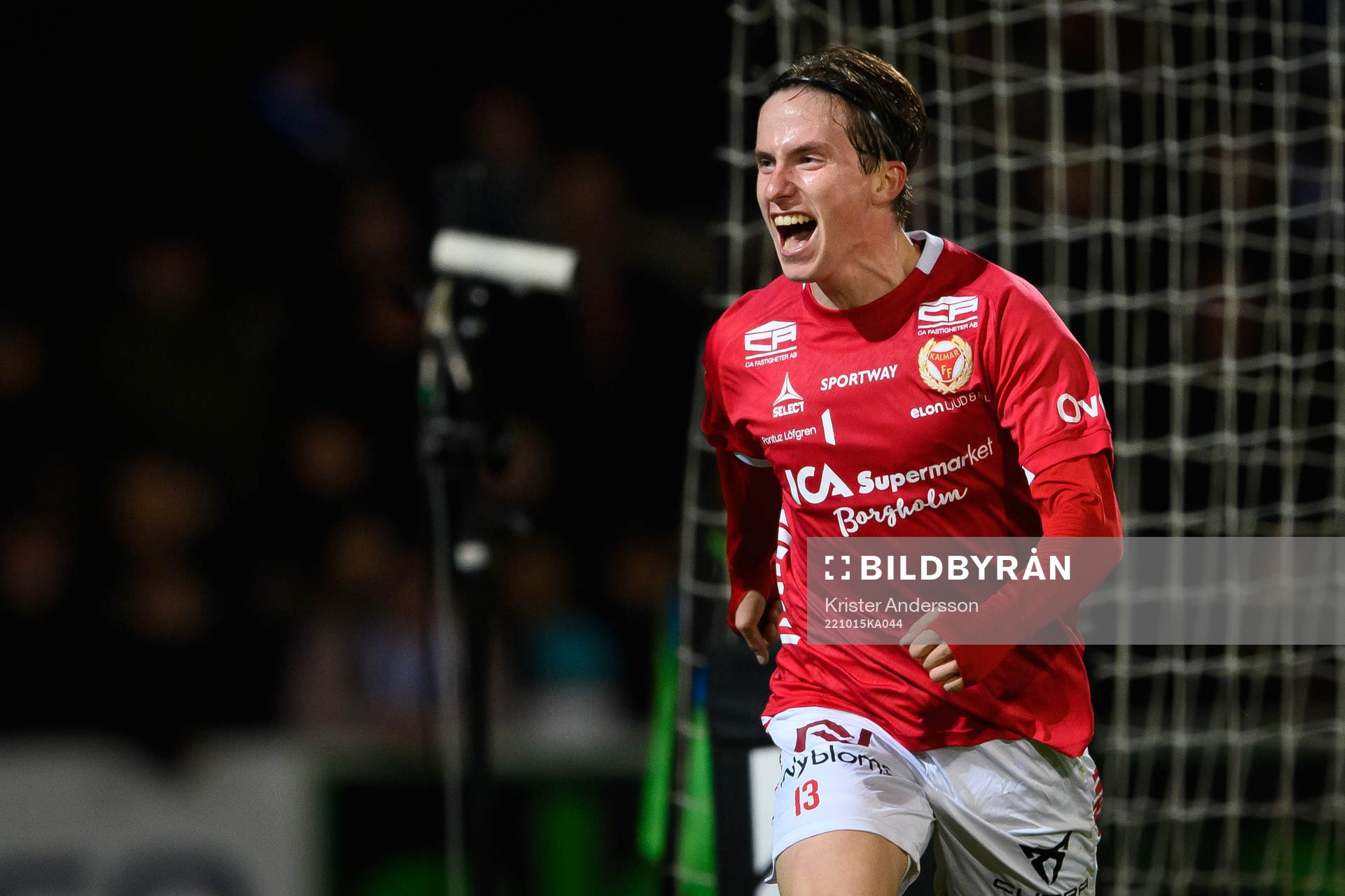 Kalmars Johan Karlsson jublar