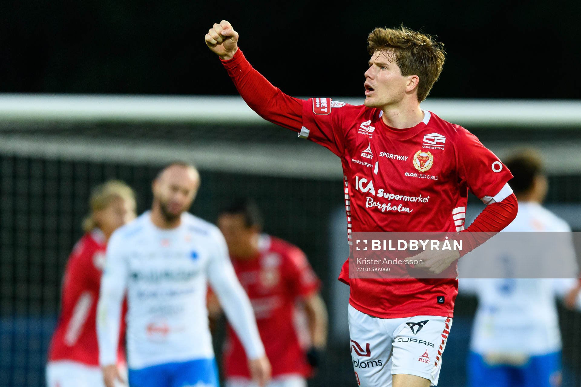 Kalmars Oliver Berg jublar
