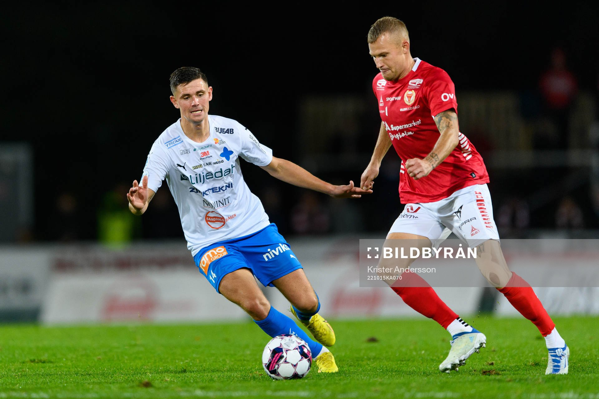 Värnamos Marcus Antonsson och Kalmars Rasmus Sjöstedt