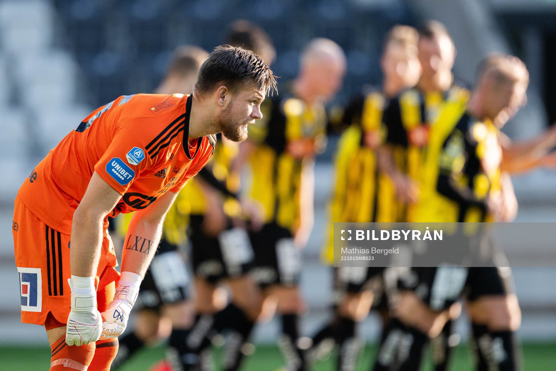 GIF Sundsvalls målvakt Oscar Jonsson deppar