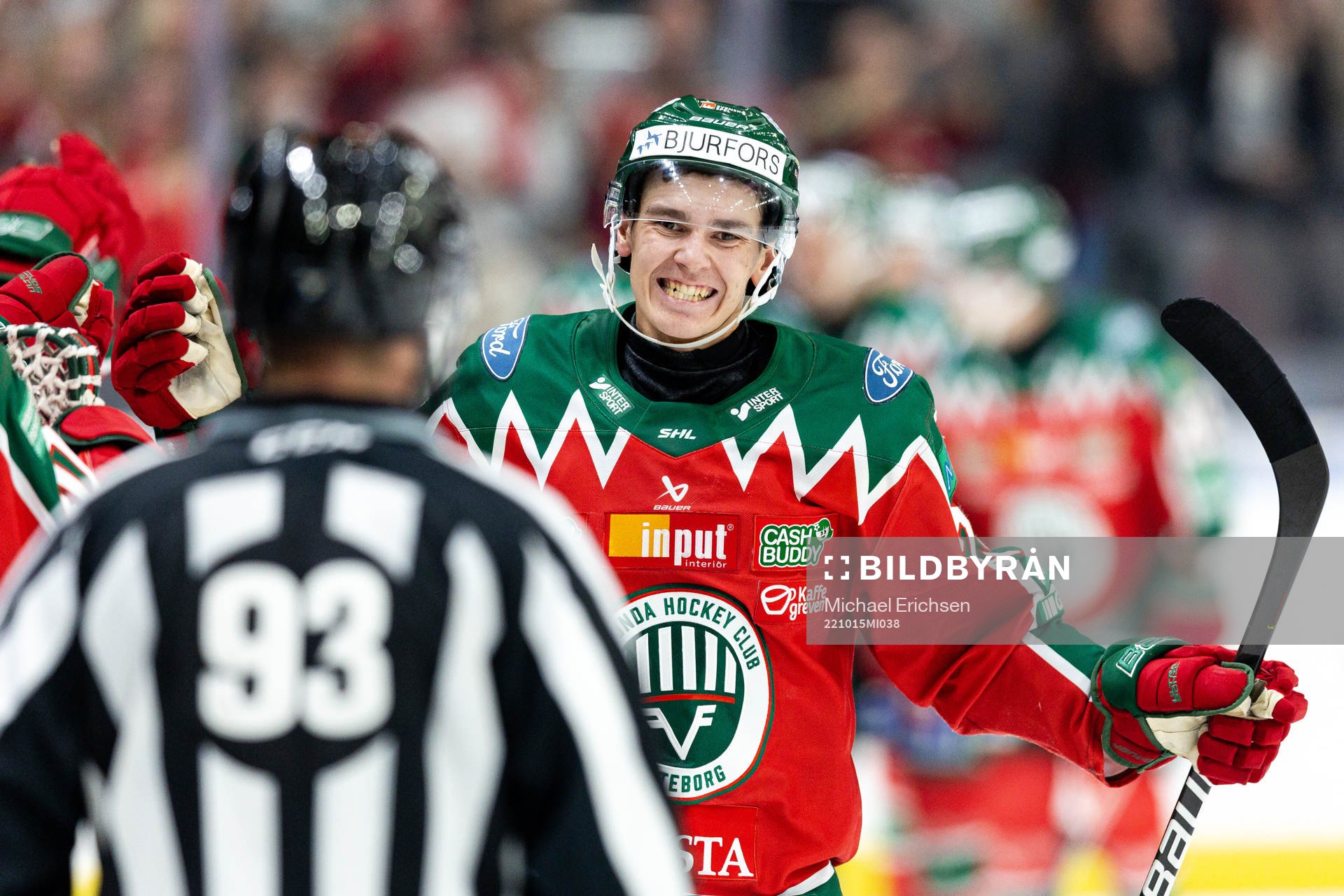 Frölundas Pontus Johansson jublar