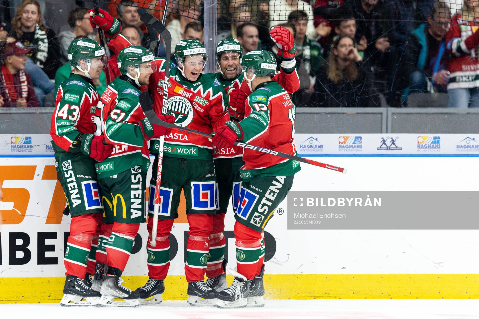 Frölundas Pontus Johansson jublar
