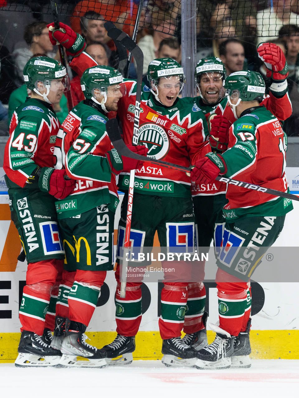 Frölundas Pontus Johansson jublar