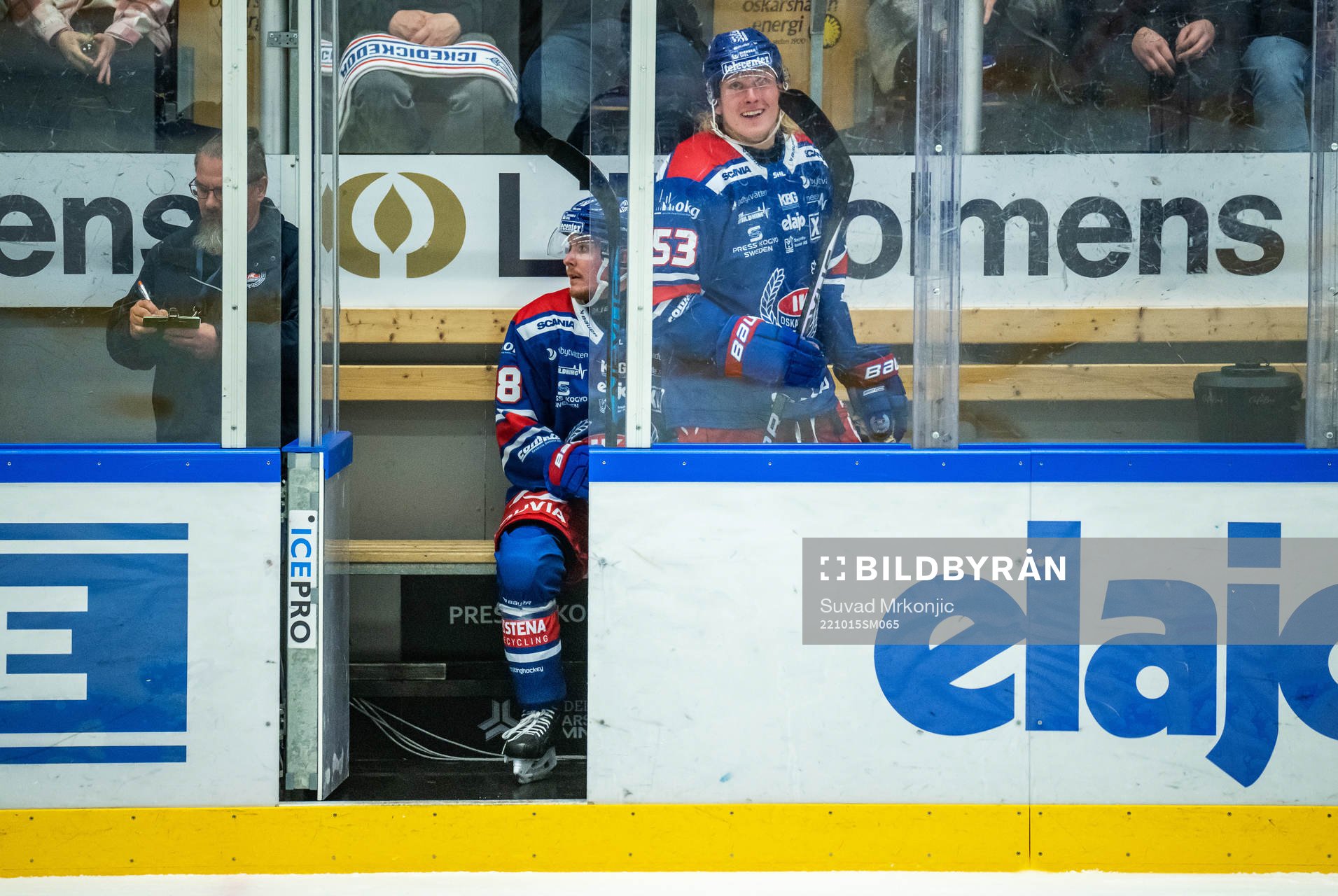Oskarshamns Niclas Burström och Anthon Eriksson i