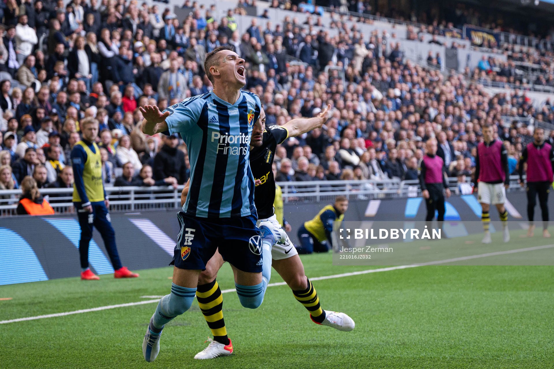 Djurgårdens Haris Radetinac och AIKs Sotirios