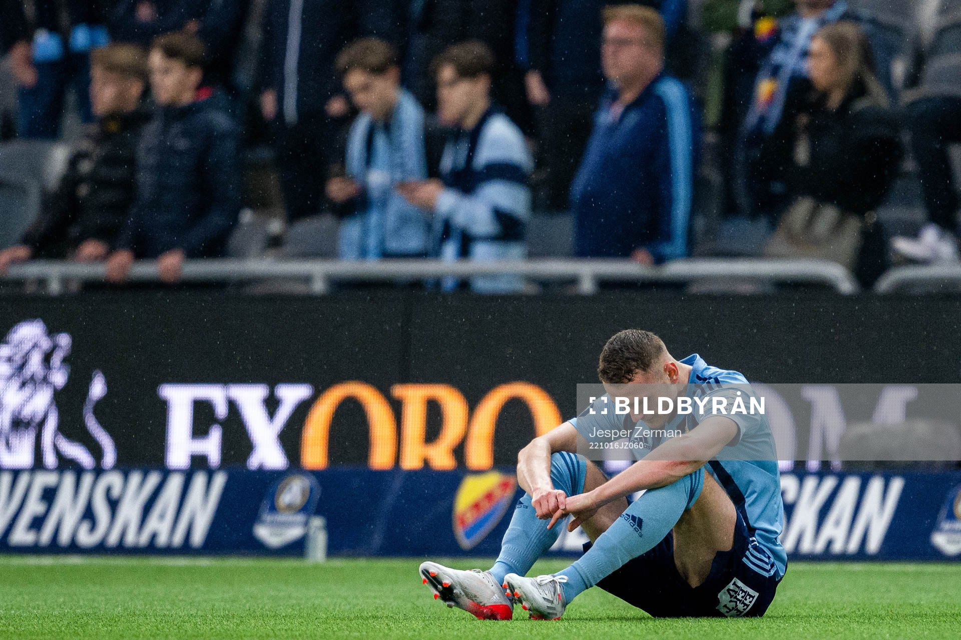 Djurgårdens Piotr Johansson deppar
