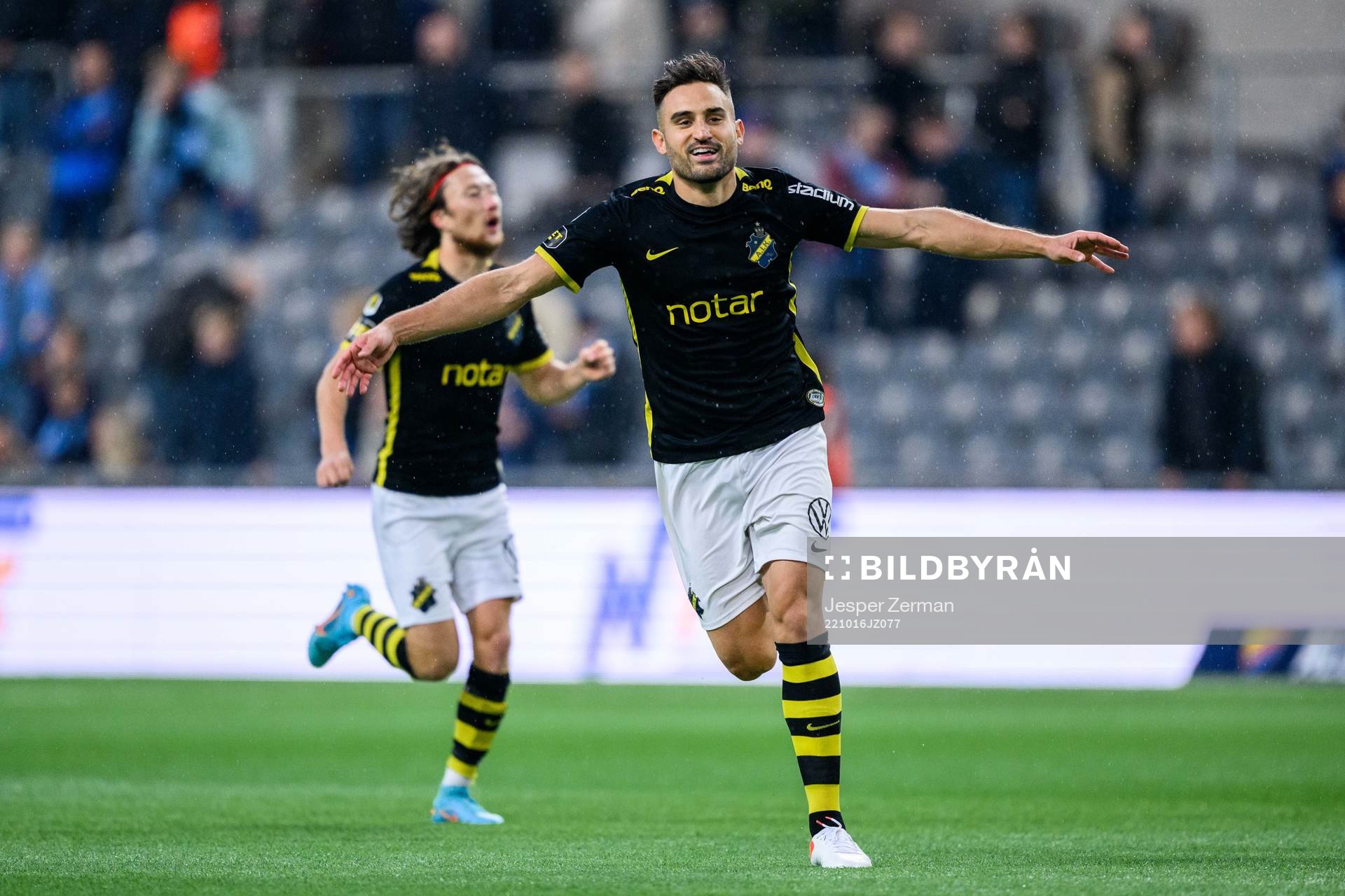 AIKs Sotirios Papagiannopoulos och Axel Björnström