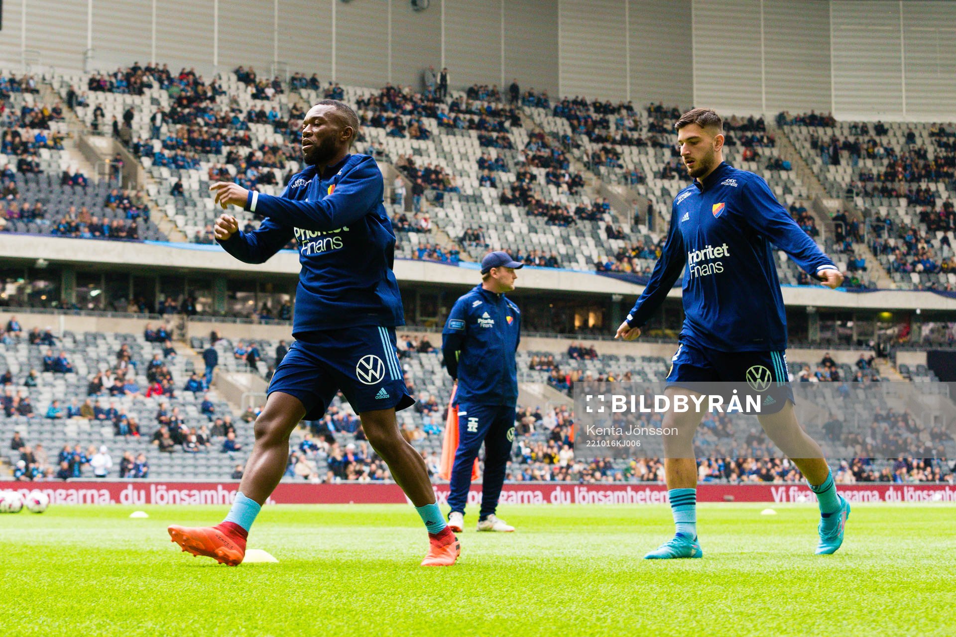 Djurgårdens Emmanuel Justin Rabby Banda och Besard Sabovic