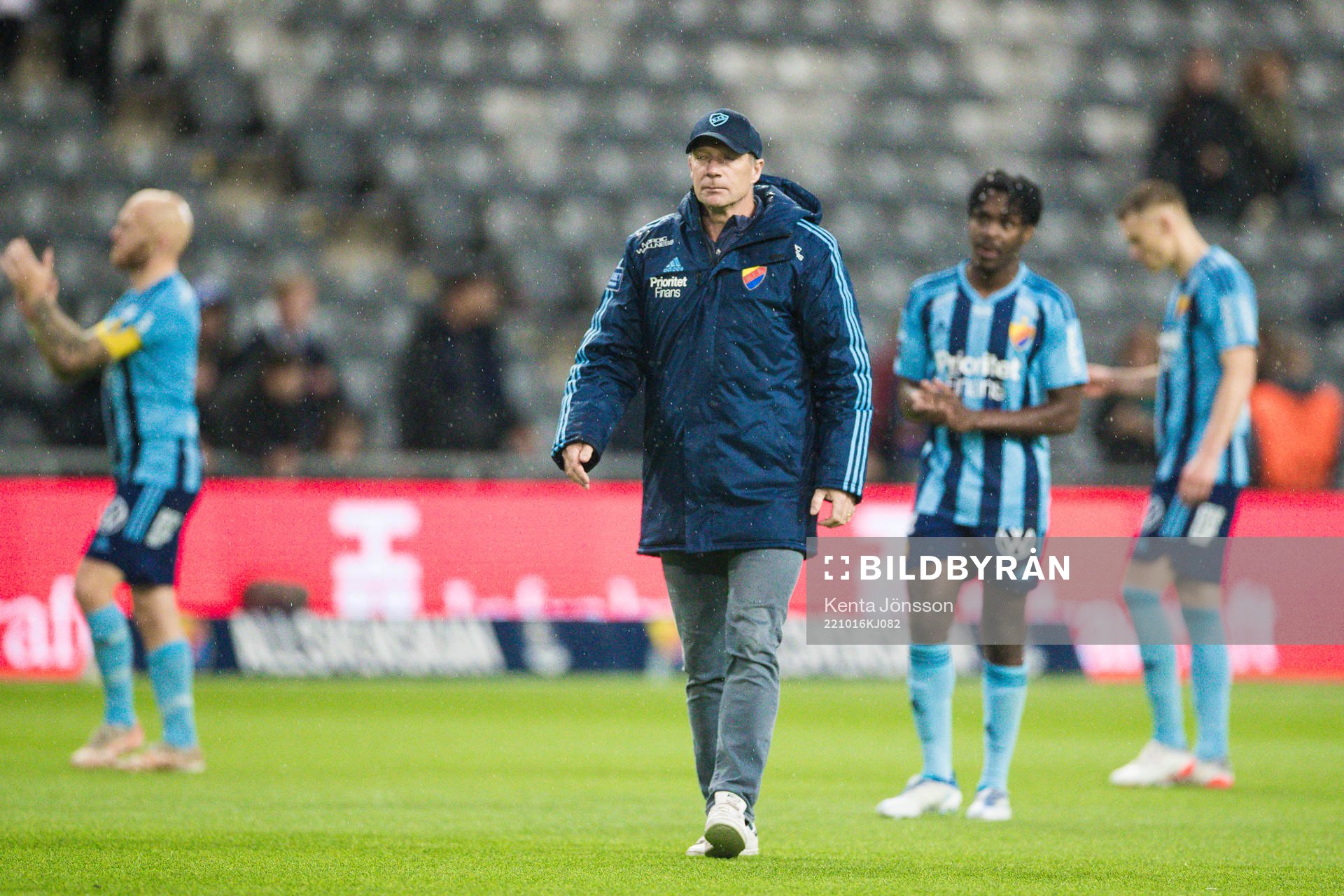 Djurgårdens tränare Kim Bergstrand deppar