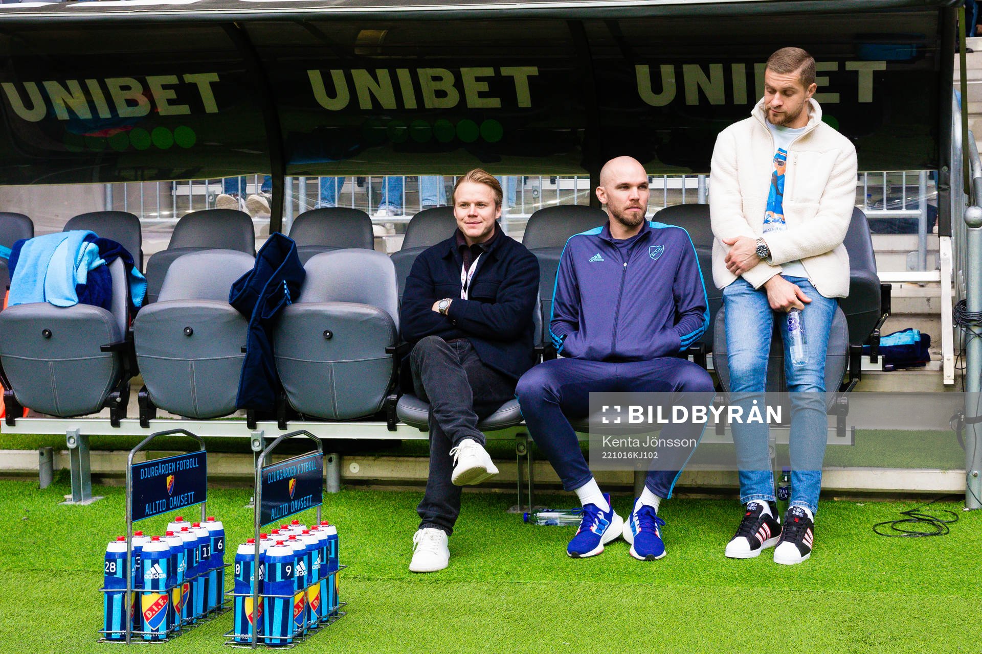 Djurgårdens Elliot Käck, Marcus Danielson och målvakt