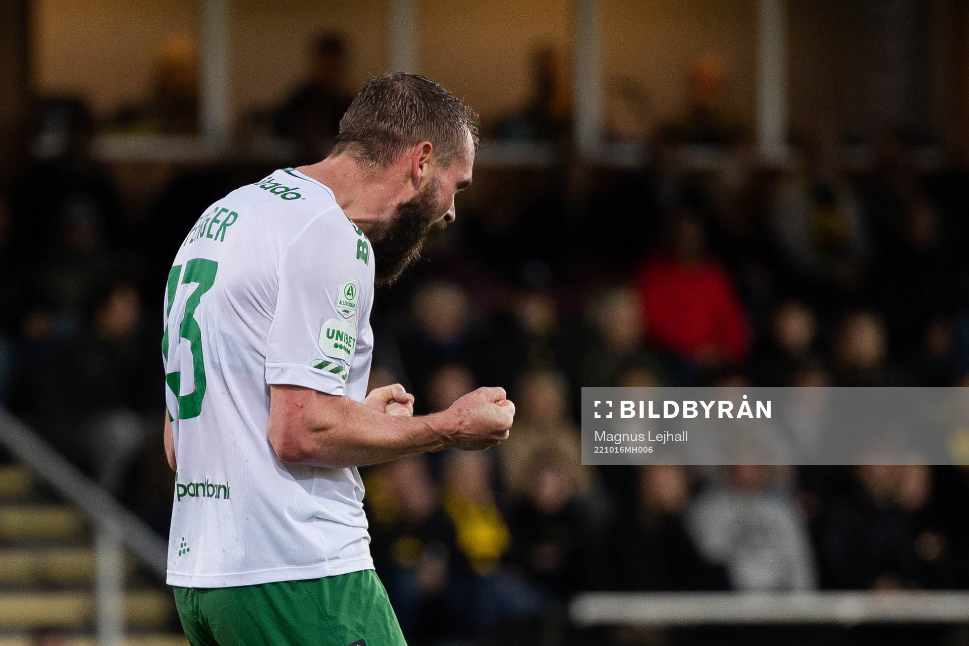 Hammarbys Mads Fenger Nielsen jublar