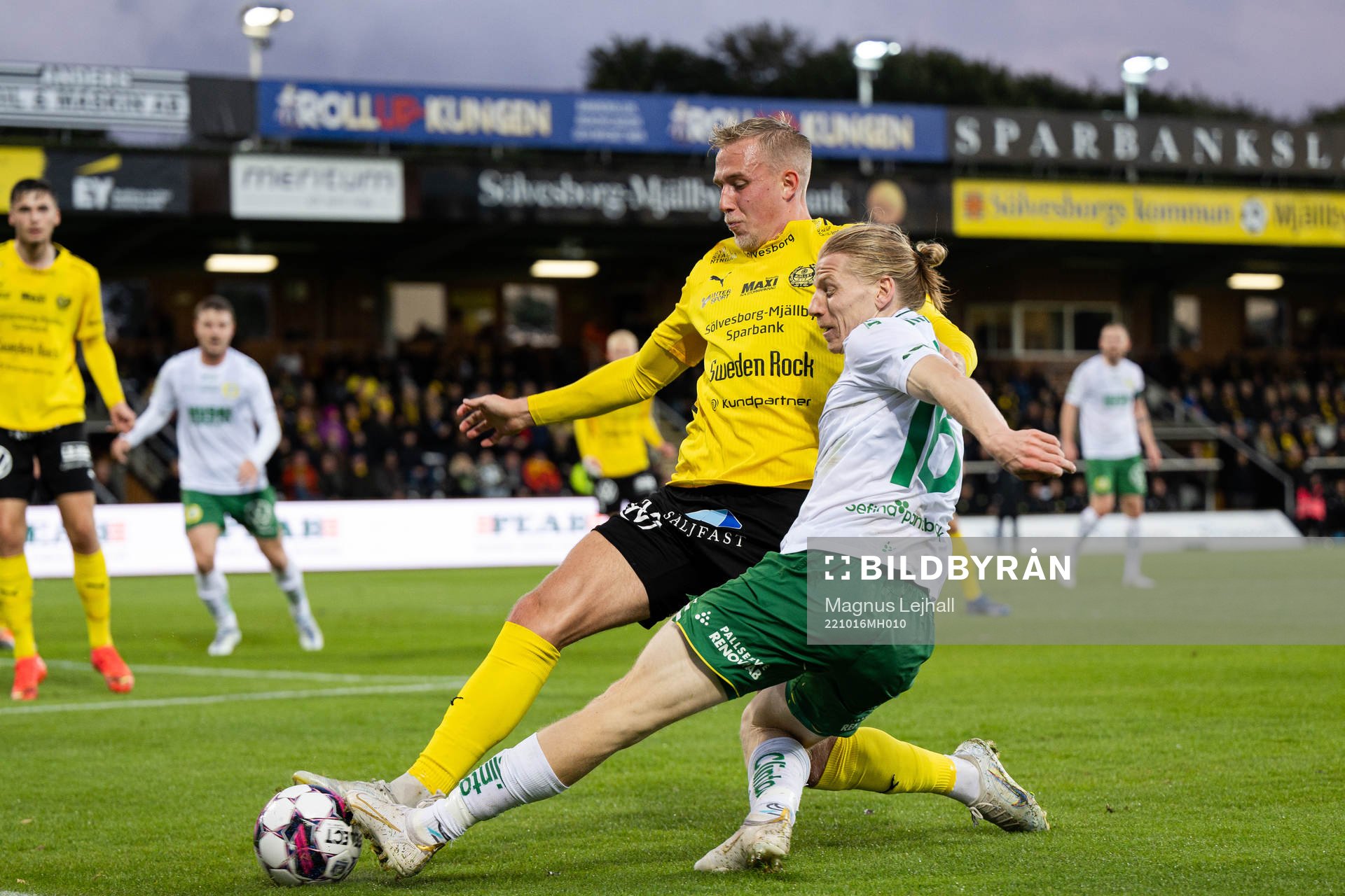 Mjällbys Herman Johansson och Hammarbys Gustav Ludwigson