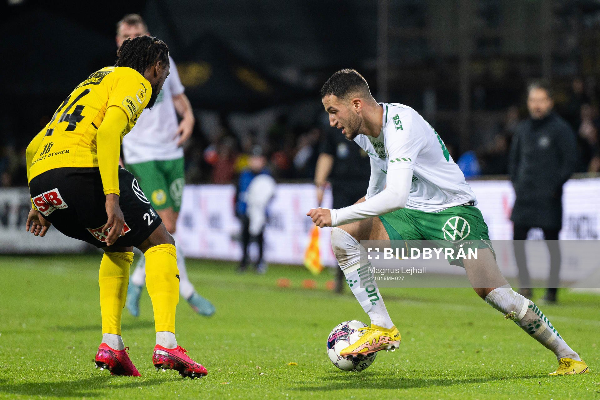 Hammarbys Abdelrahman Saidi och Mjällbys Heradi Rashidi