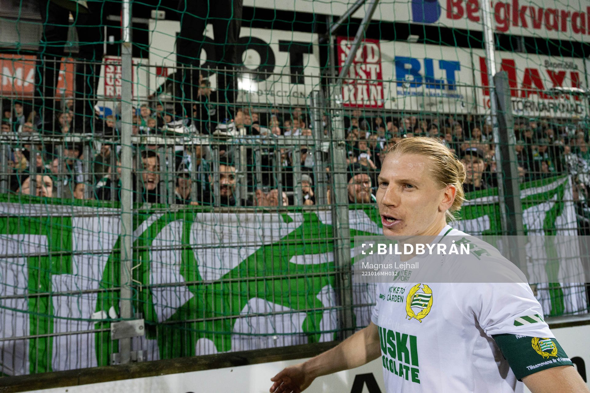Hammarbys Gustav Ludwigson jublar