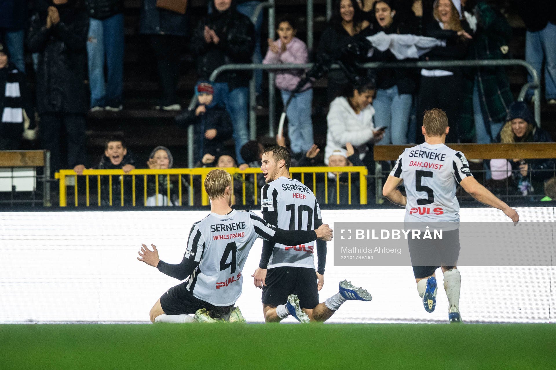 Landskronas Melker Heier jublar