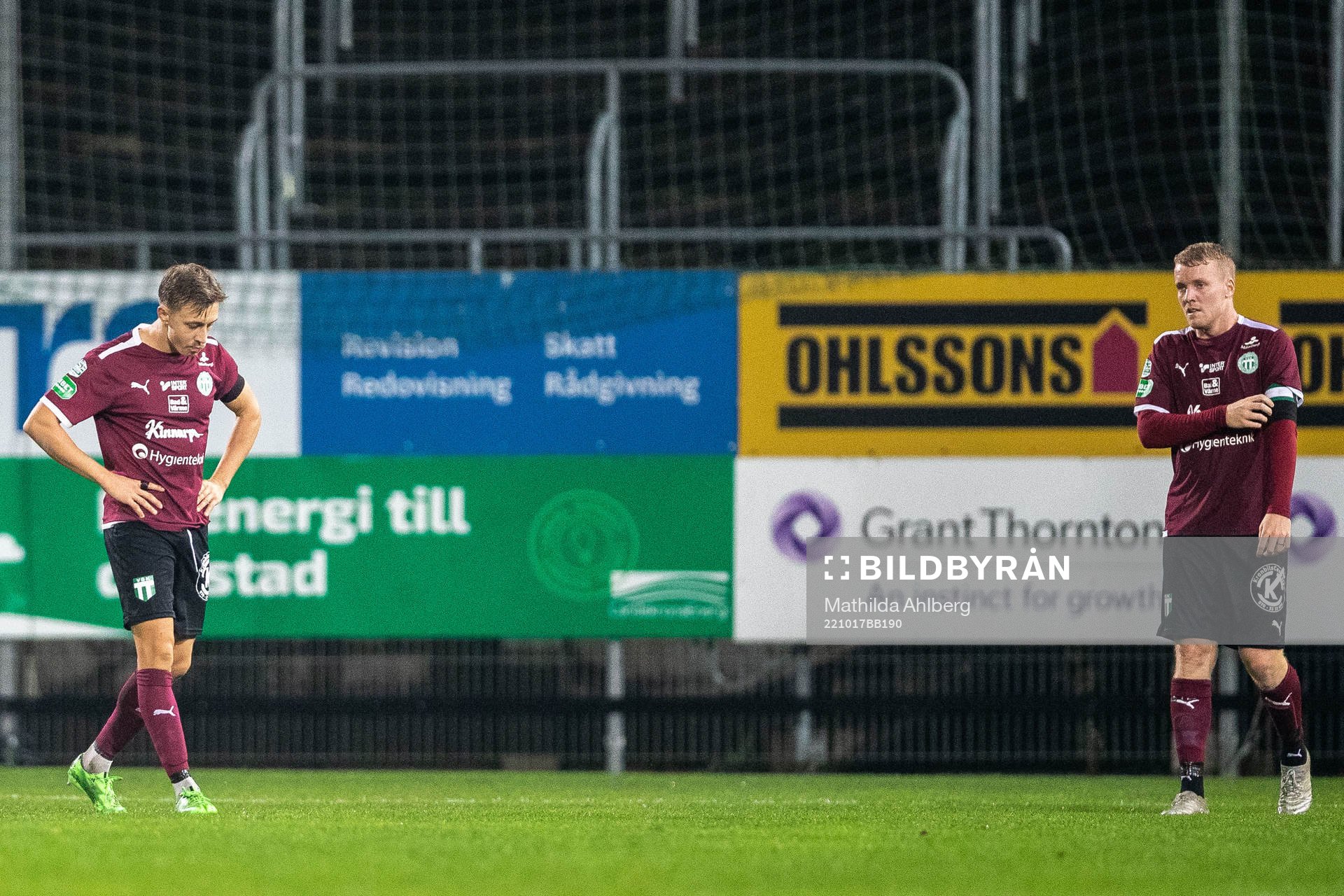 Västerås SKs Simon Gefvert och Simon Johansson deppar
