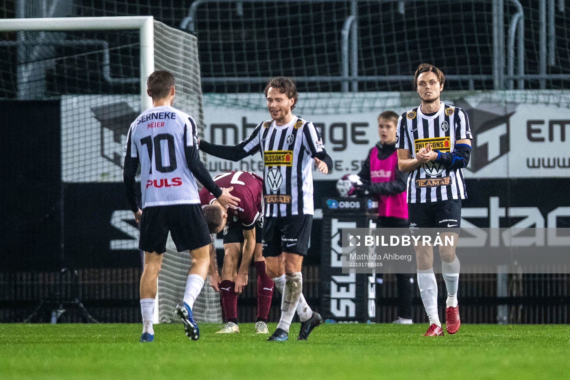 Landskronas Melker Heier, Filip Ottosson och Albin Linner