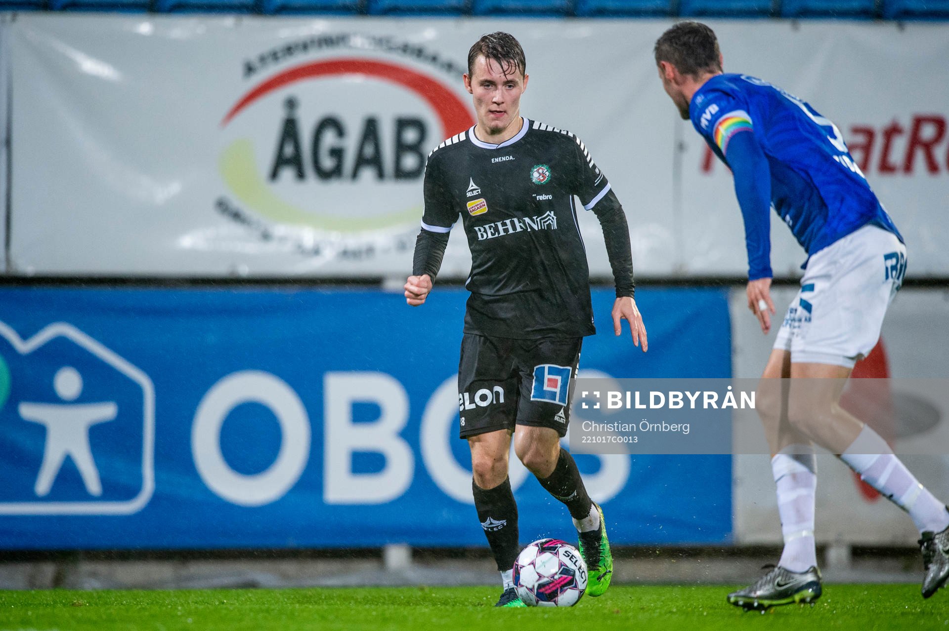 Örebros Noel Milleskog mot Trelleborgs Anton Tideman