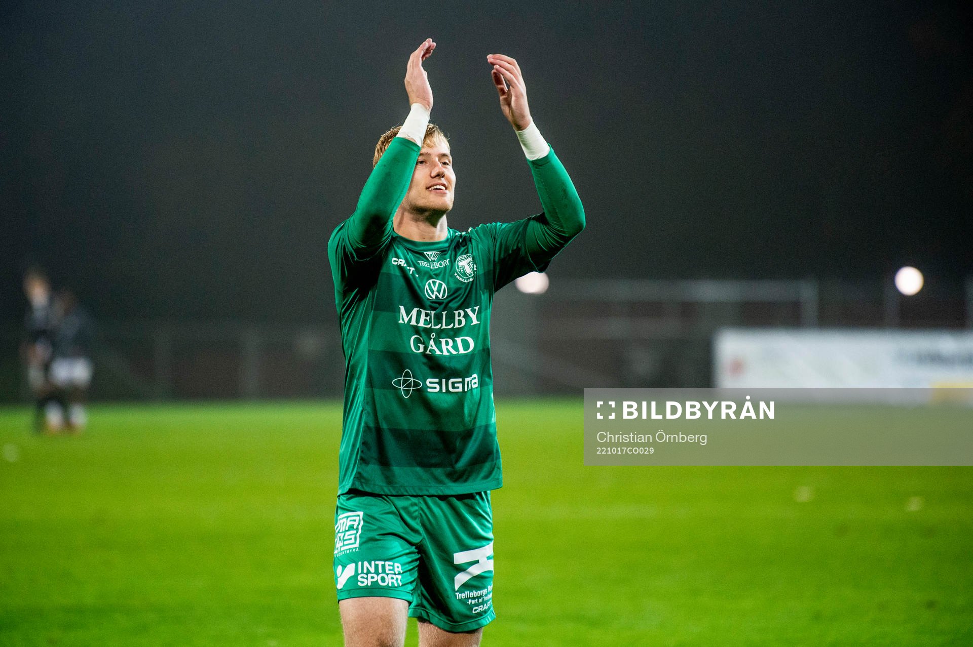 Trelleborgs målvakt Kasper Thiesson Kristensen  jublar