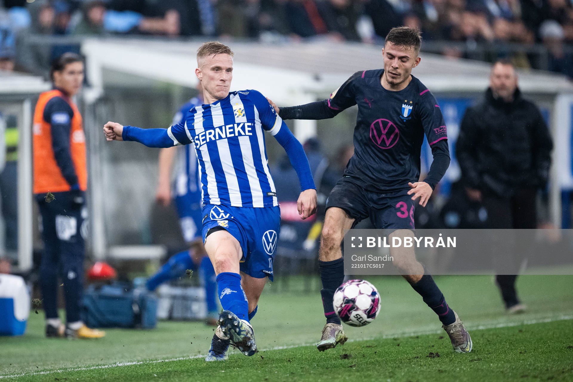 IFK Göteborgs Oscar Wendt och Malmö FFs Patriot Sejdiu