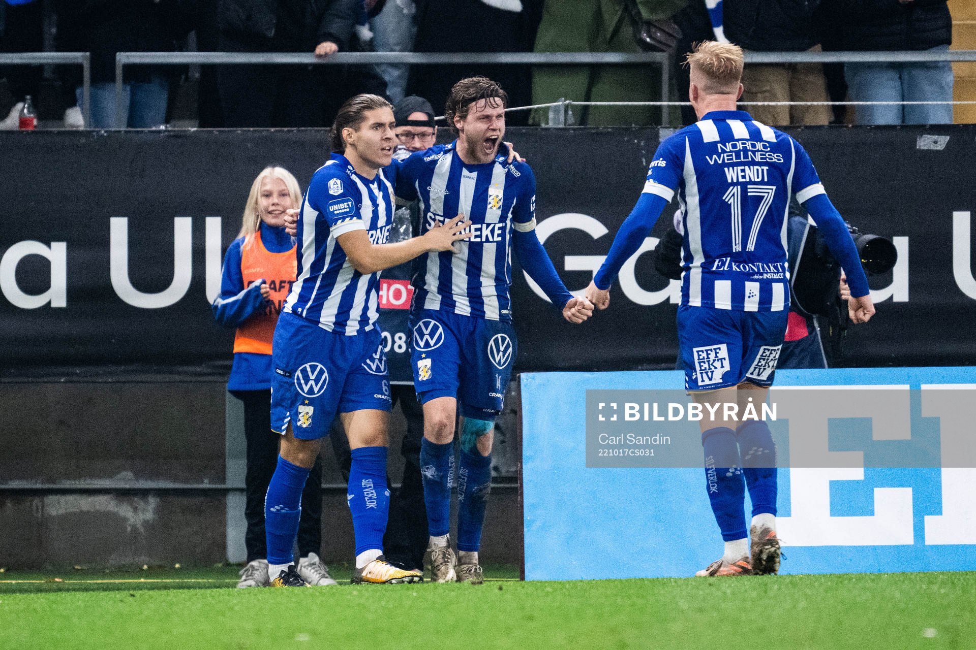 IFK Göteborgs Gustaf Norlin jublar