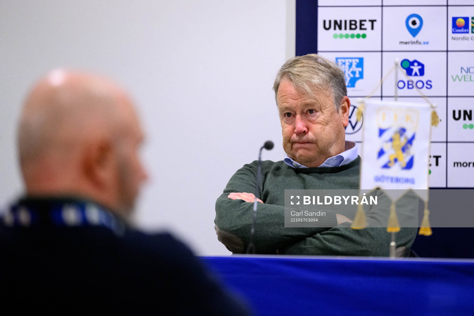Malmö FFs tränare Åge Hareide på en presskonferens