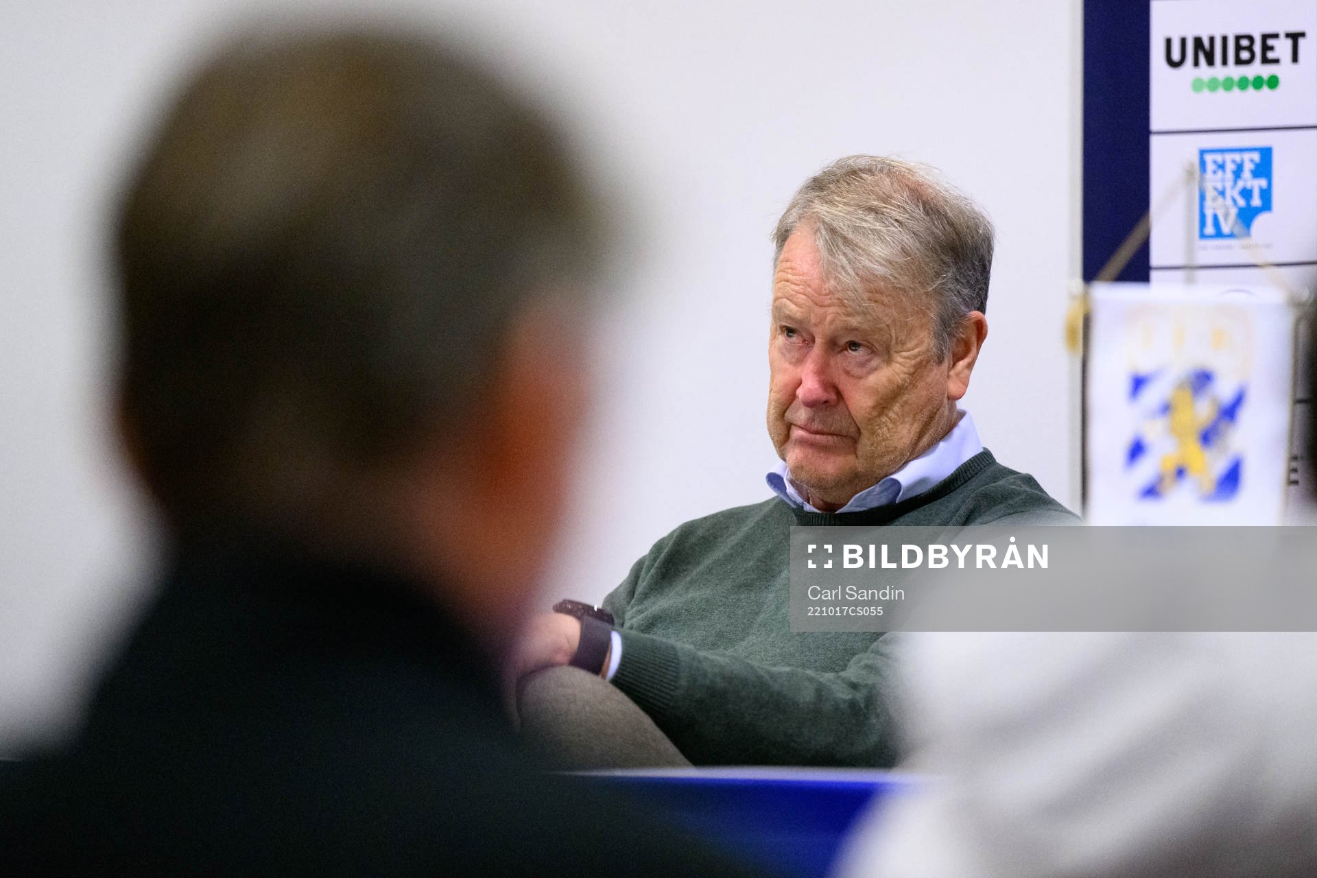 Malmö FFs tränare Åge Hareide på en presskonferens