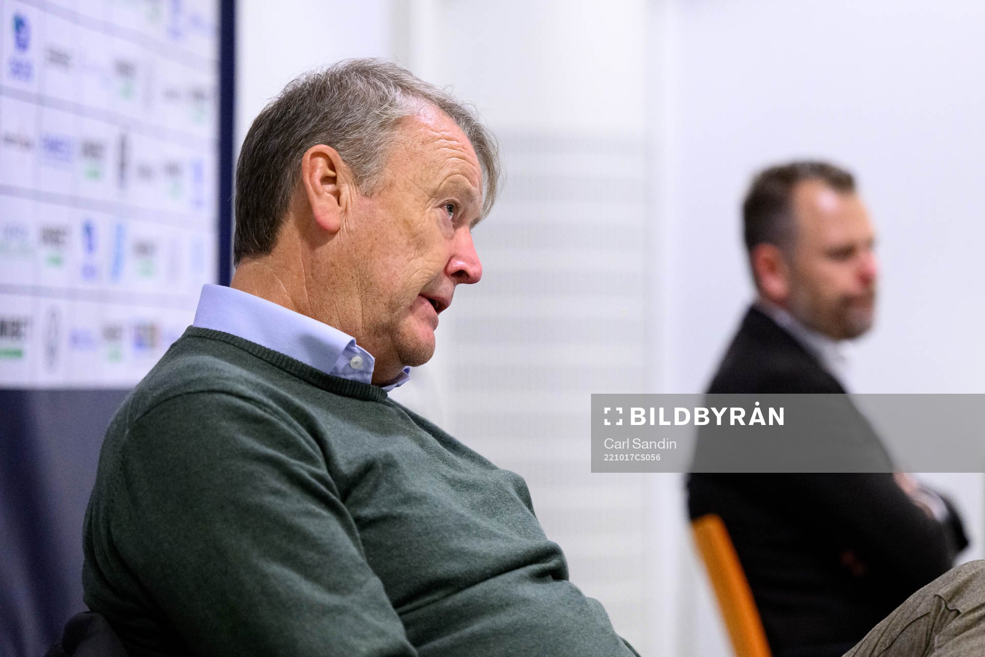 Malmö FFs tränare Åge Hareide på en presskonferens