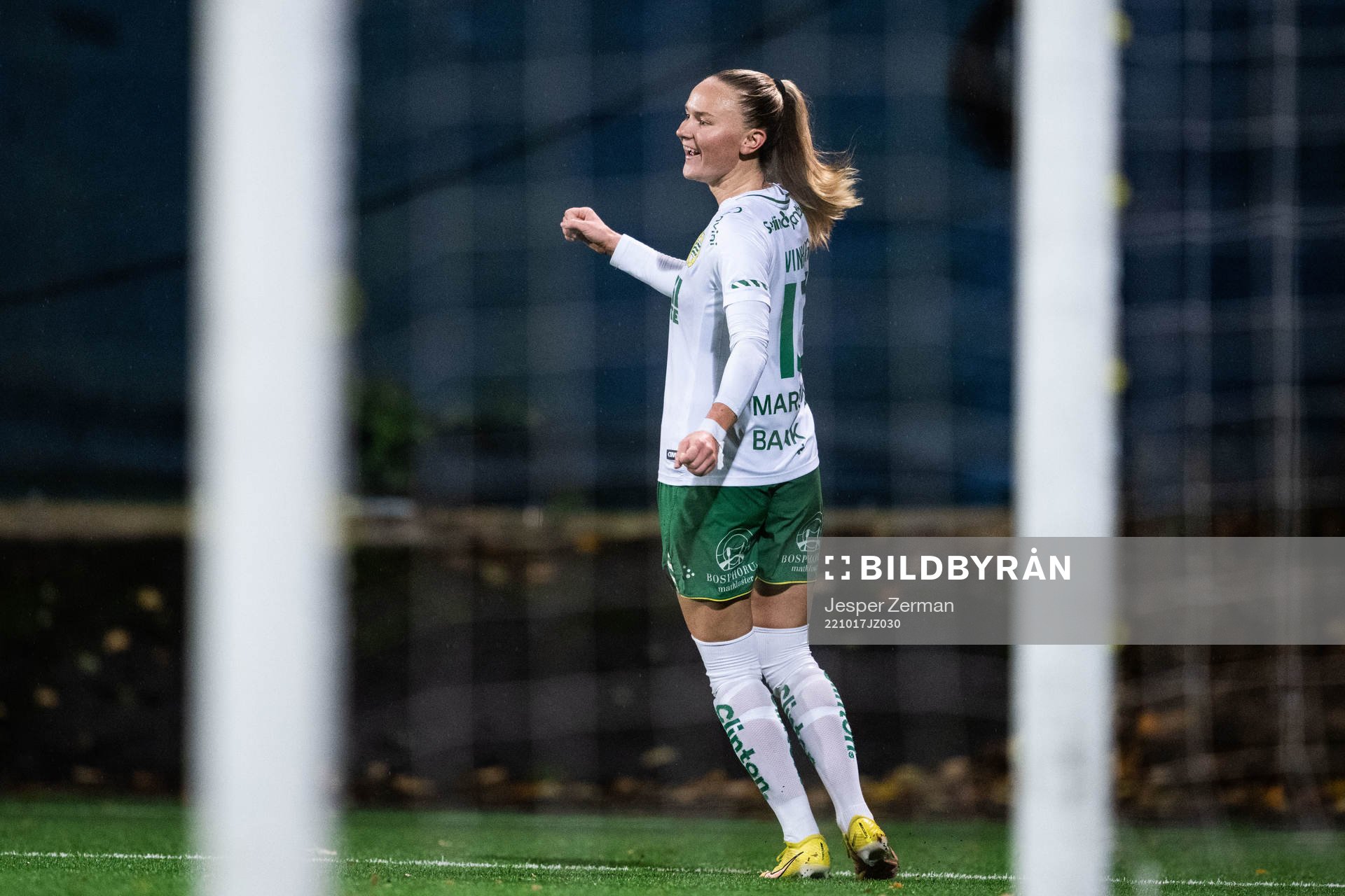Hammarbys Matilda Vinberg jublar