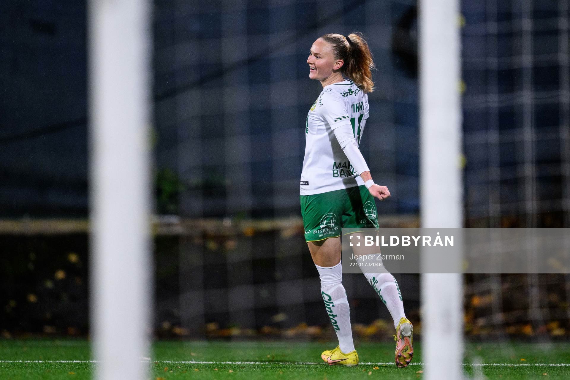 Hammarbys Matilda Vinberg jublar