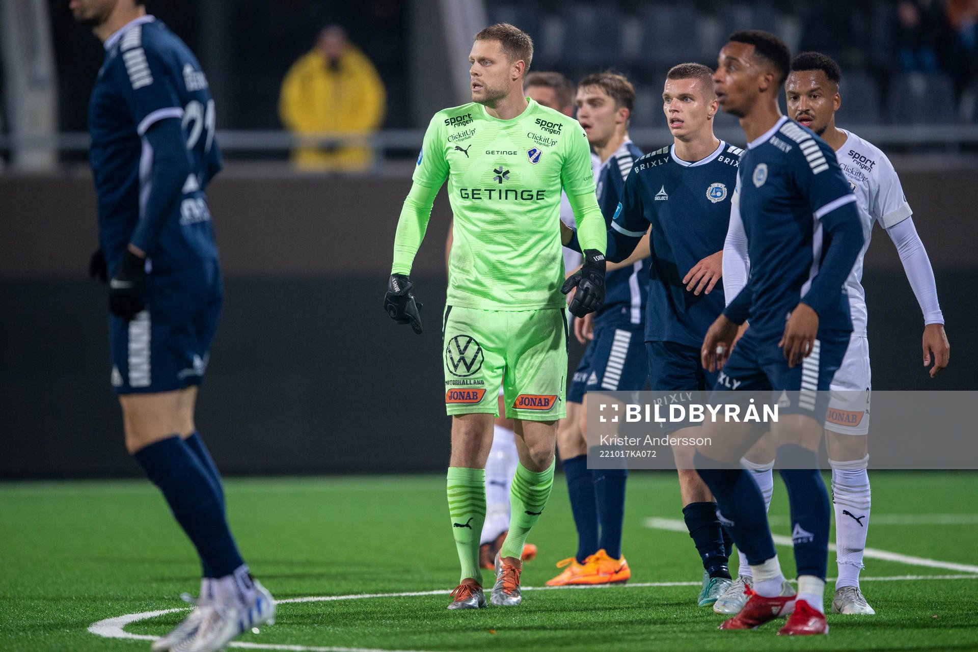Halmstads målvakt Malkolm Nilsson Säfqvist