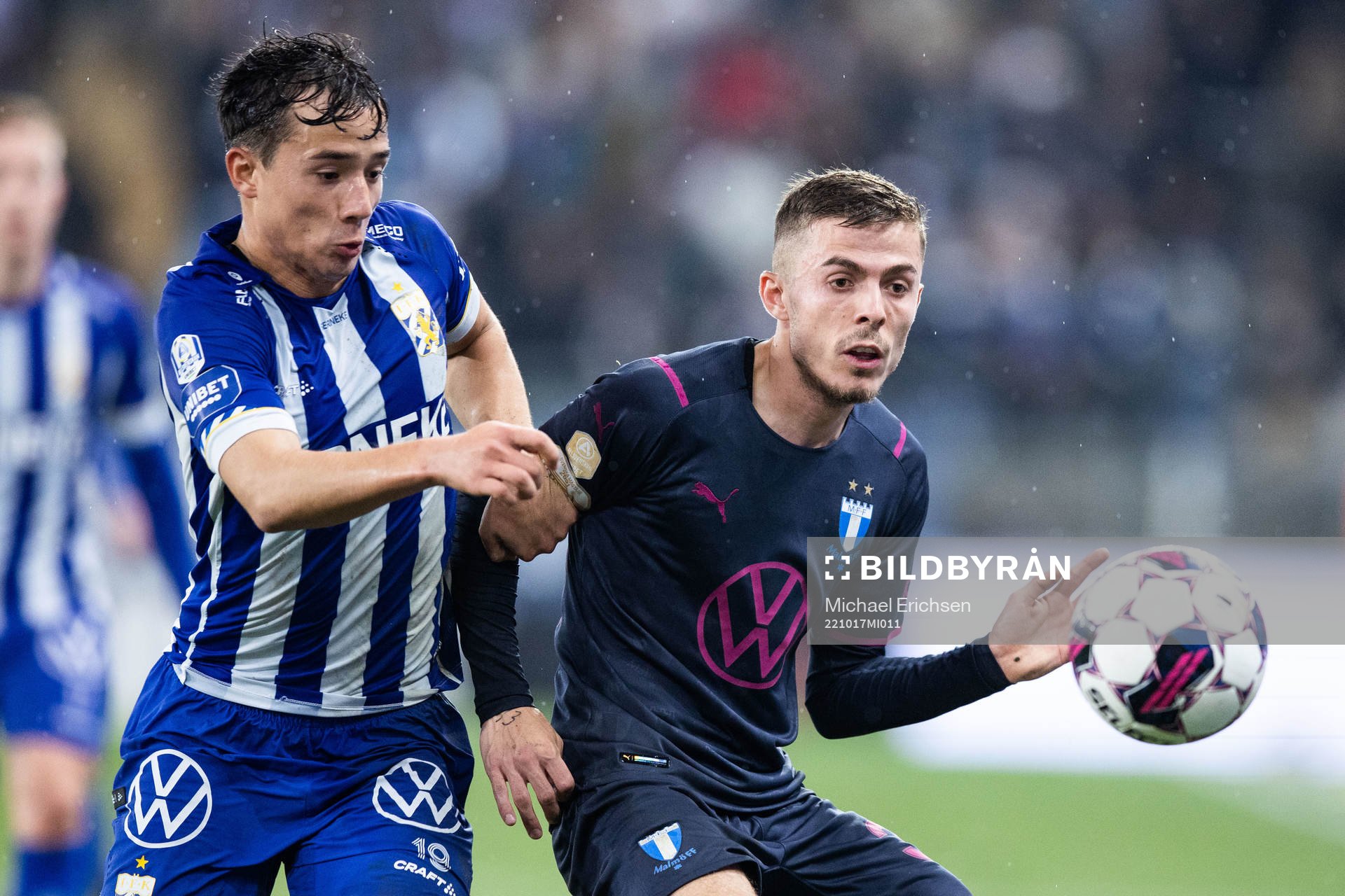 IFK Göteborgs Hussein Carneil och Malmö FFs Patriot Sejdiu
