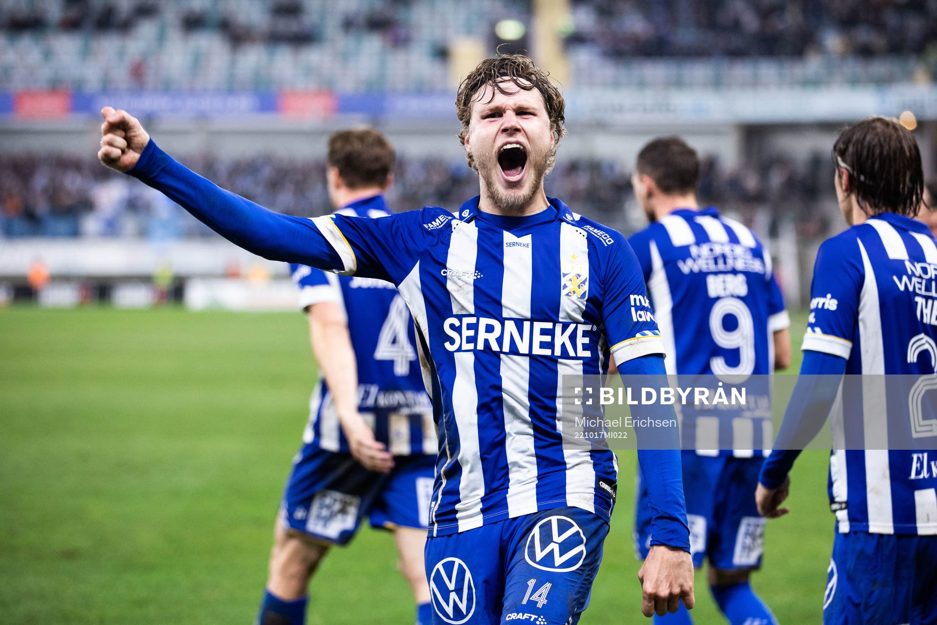 IFK Göteborgs Gustaf Norlin jublar
