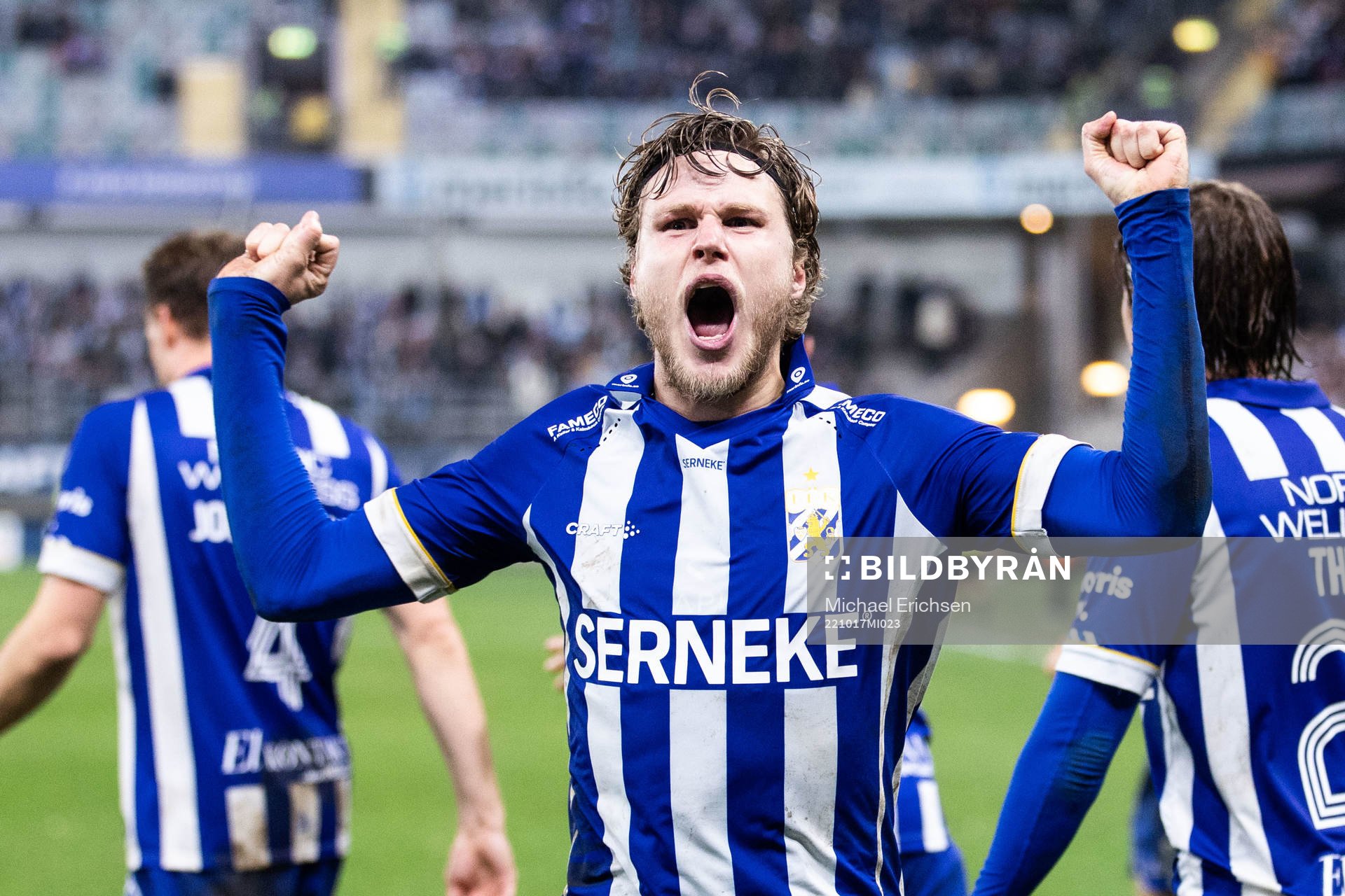 IFK Göteborgs Gustaf Norlin jublar