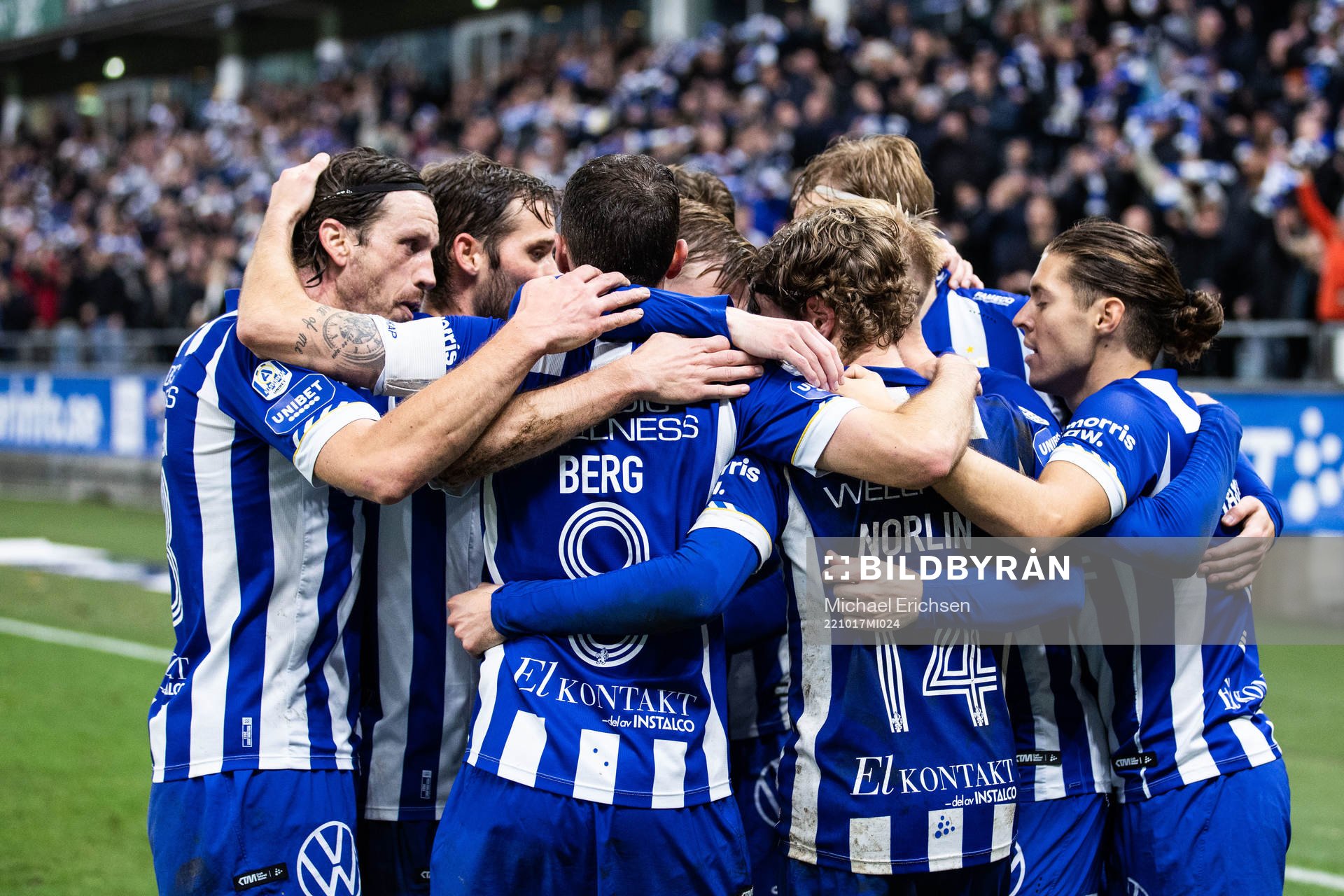 IFK Göteborgs spelare jublar