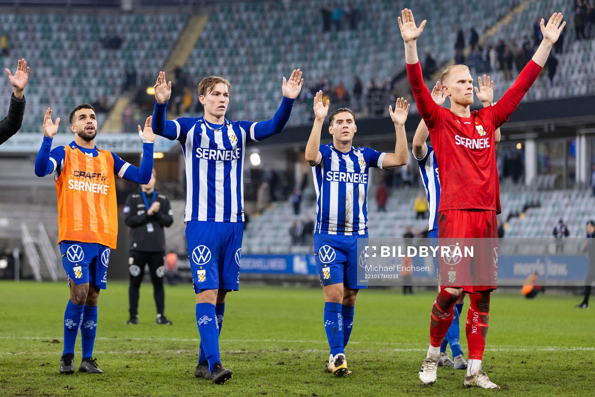 IFK Göteborgs Johan Bångsbo, Eman Markovic och Pontus