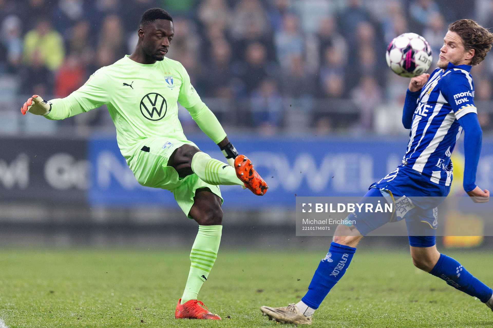 Malmö FFs målvakt Ismael Diawara och IFK Göteborgs