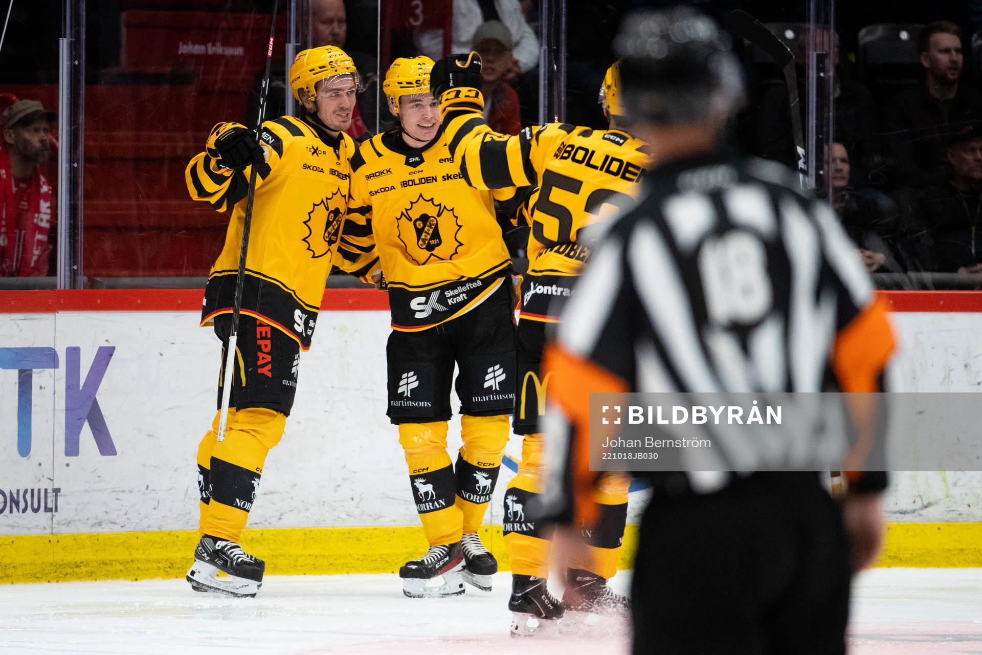 Skellefteås Elias Salomonsson jublar