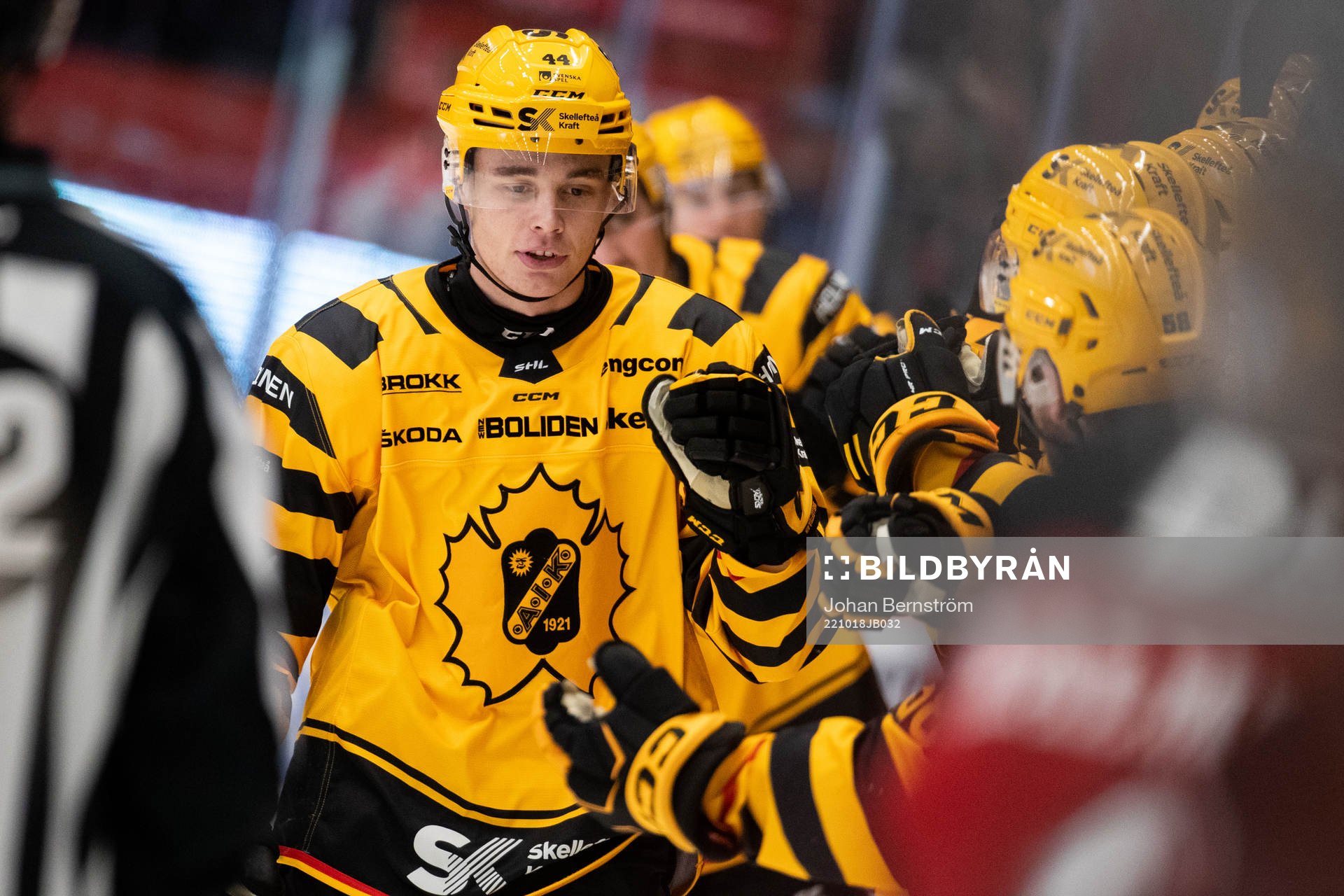Skellefteås Elias Salomonsson jublar