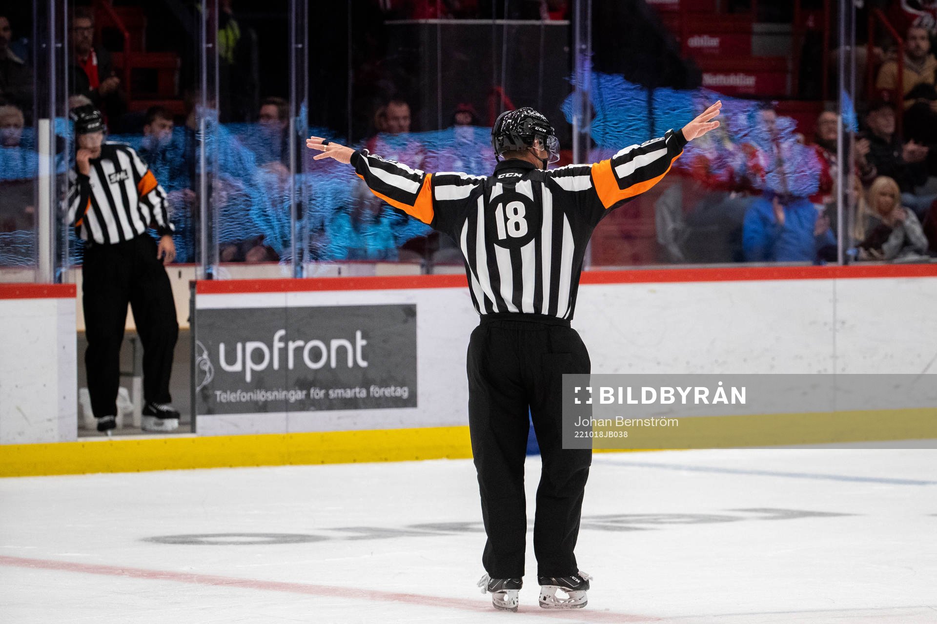 Domare Mikael Nord dömmer bort Skellefteås 3-4 mål