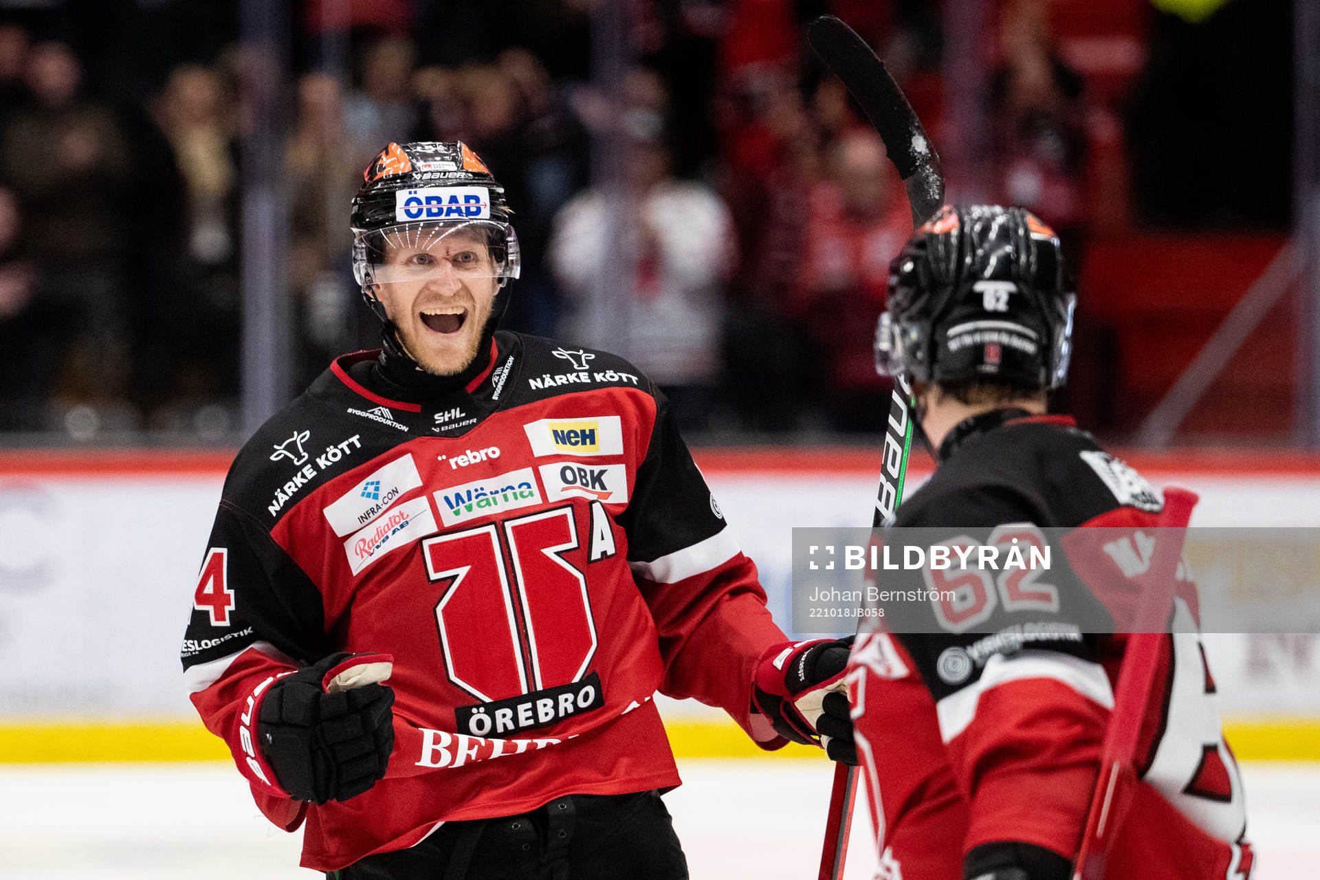 Örebros Jani Lajunen jublar