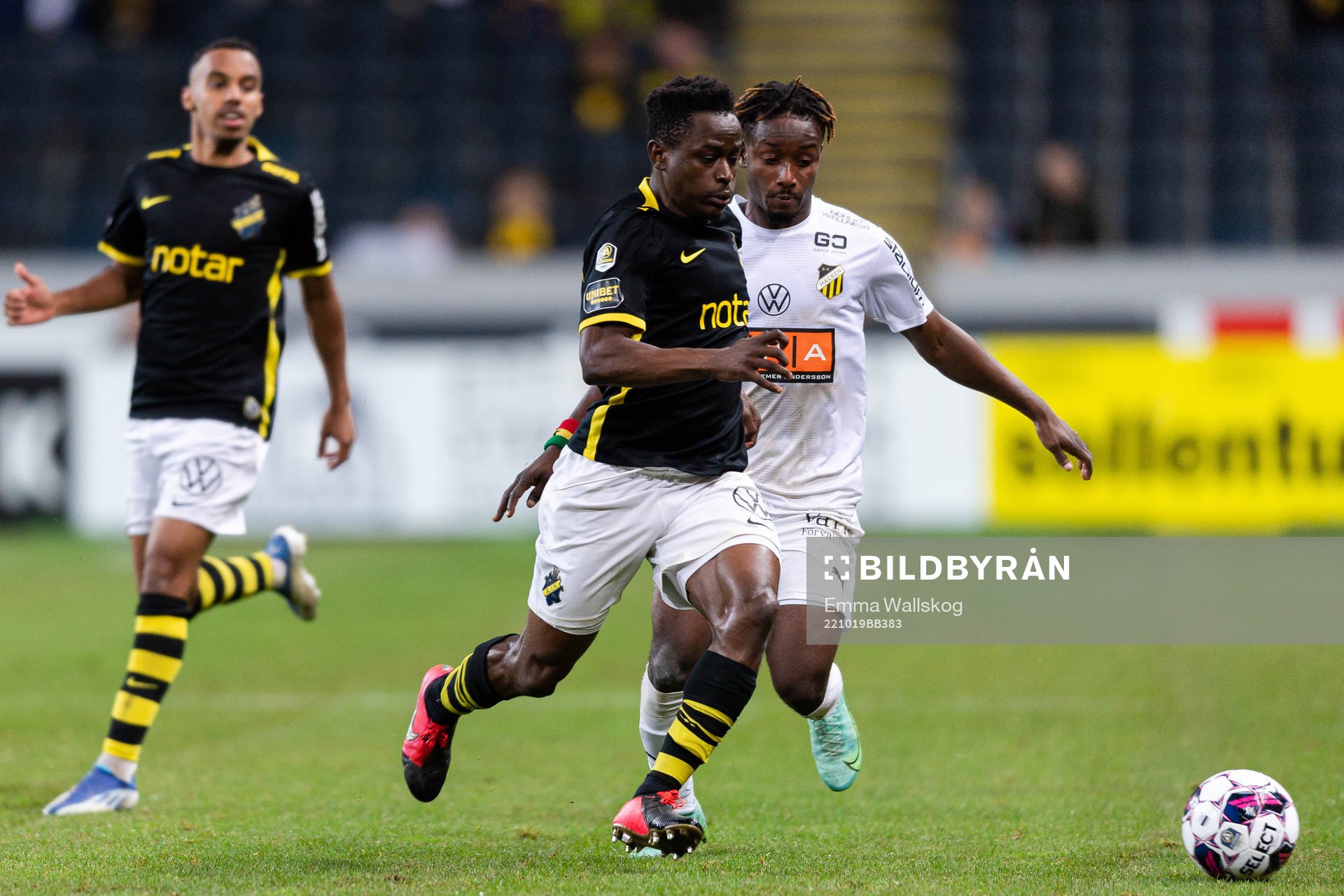AIKs Erick Otieno Ouma och Häckens Ibrahim Sadiq