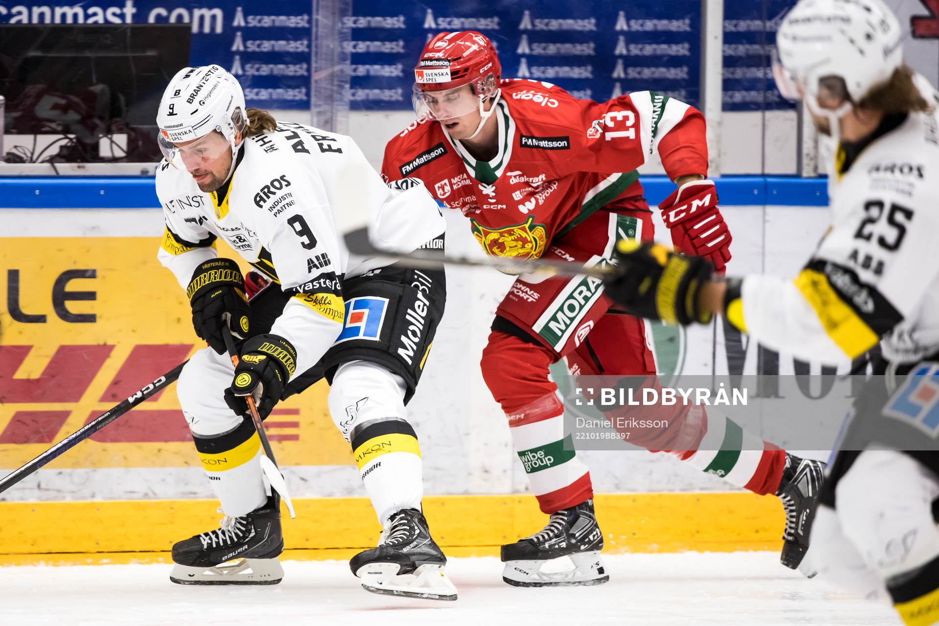 Västeråss Mikael Frycklund och Moras Fabian Ilestedt