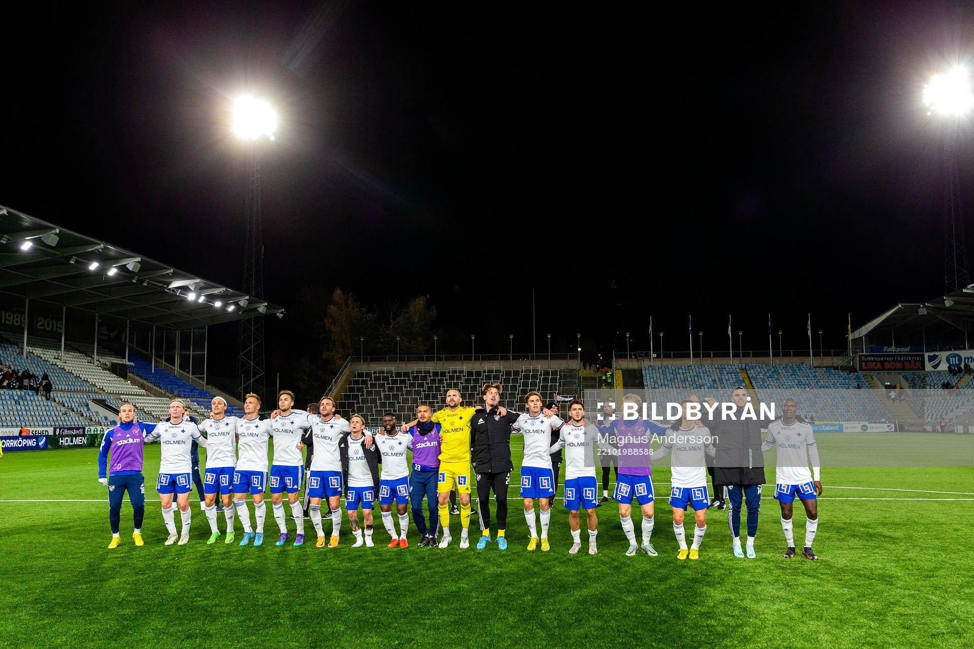 IFK Norrköpings spelare jublar