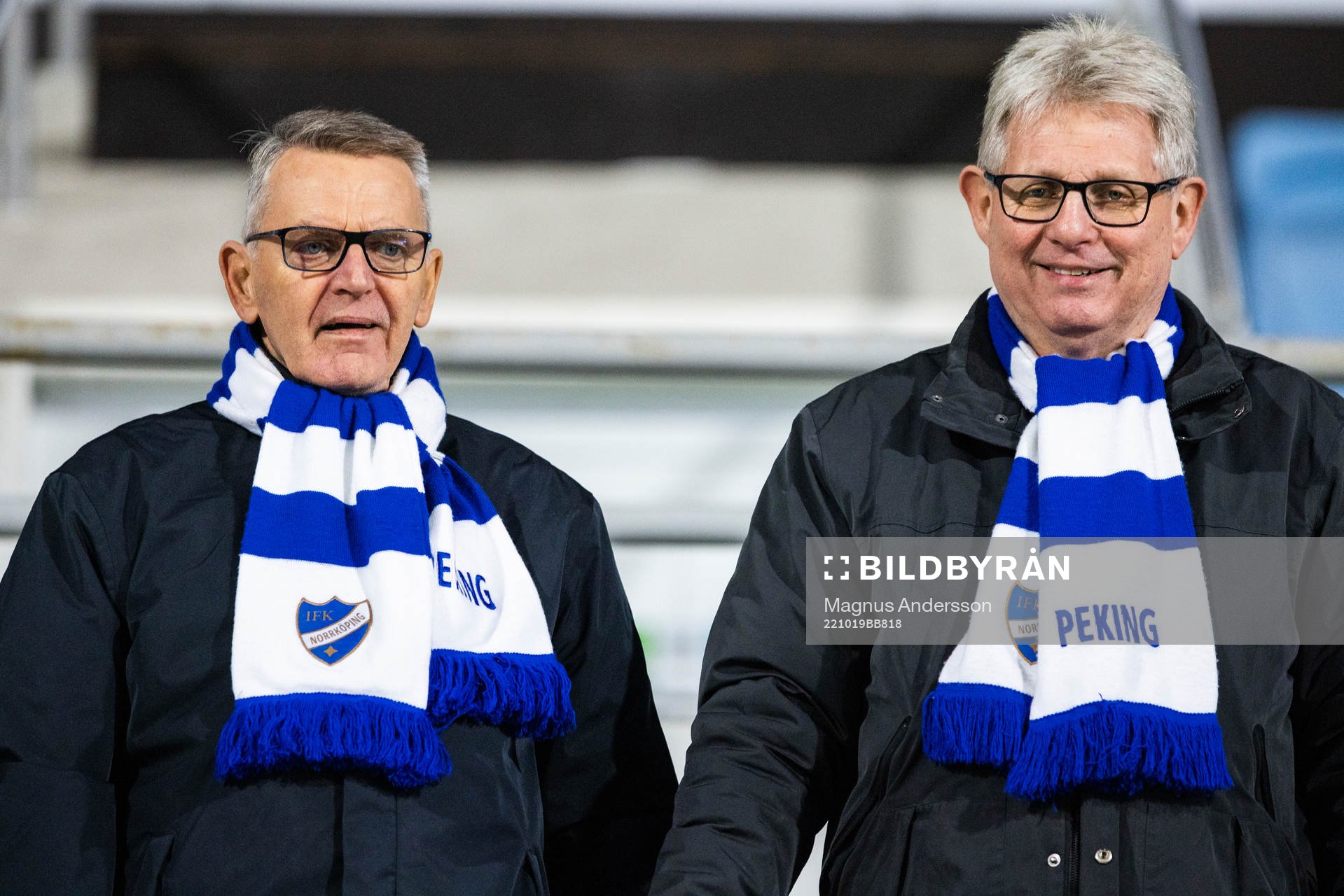 Per-Olof Eek och Janne Johnsson, före detta IFK-spelare i