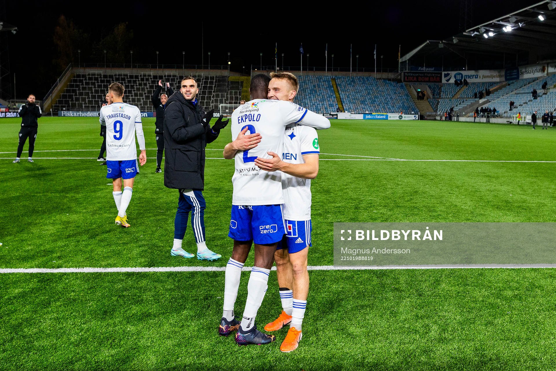 IFK Norrköpings Godswill Ekpolo Egbulu och Jacob Ortmark
