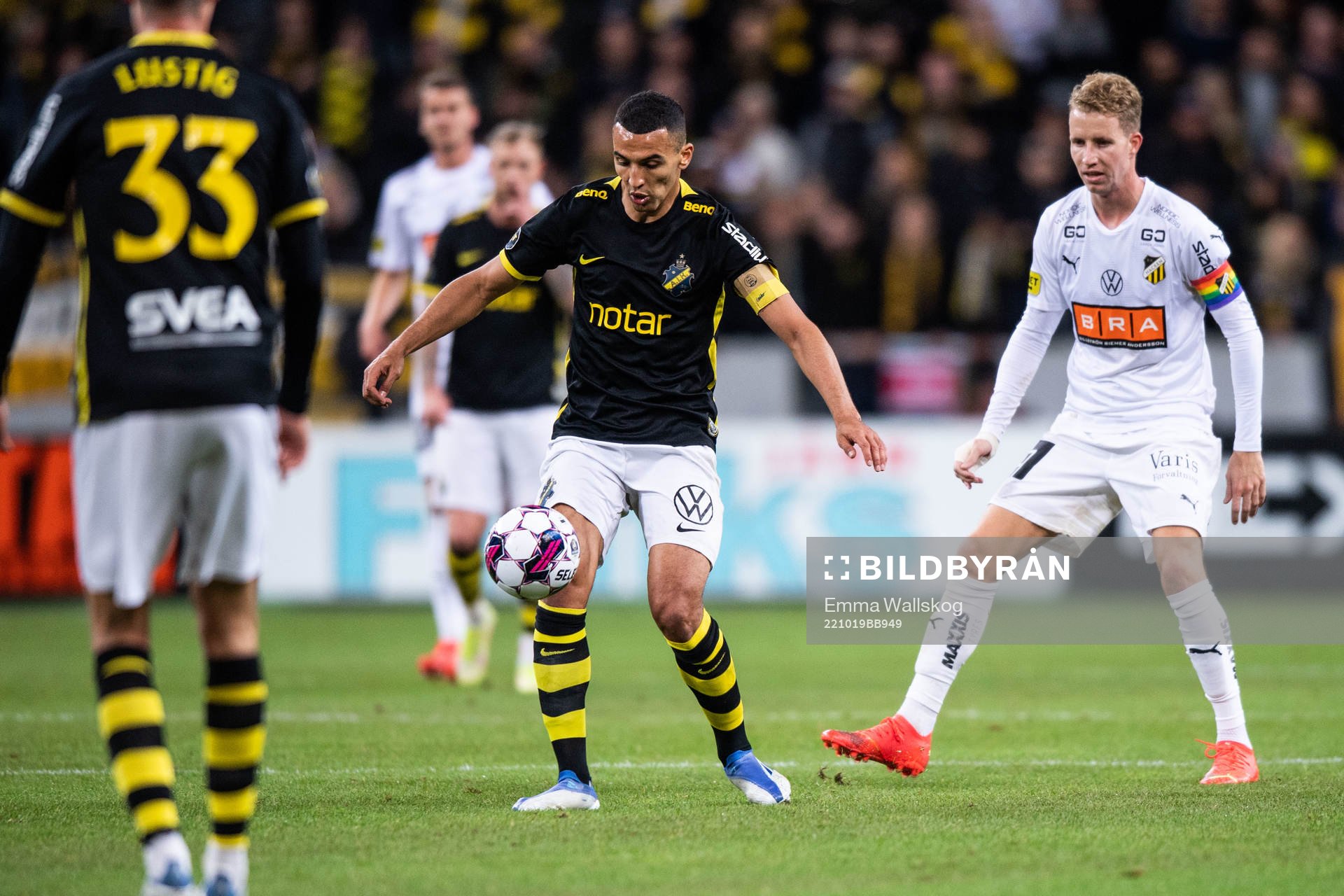 AIKs Nabil Bahoui oc Häckens Samuel Gustafson
