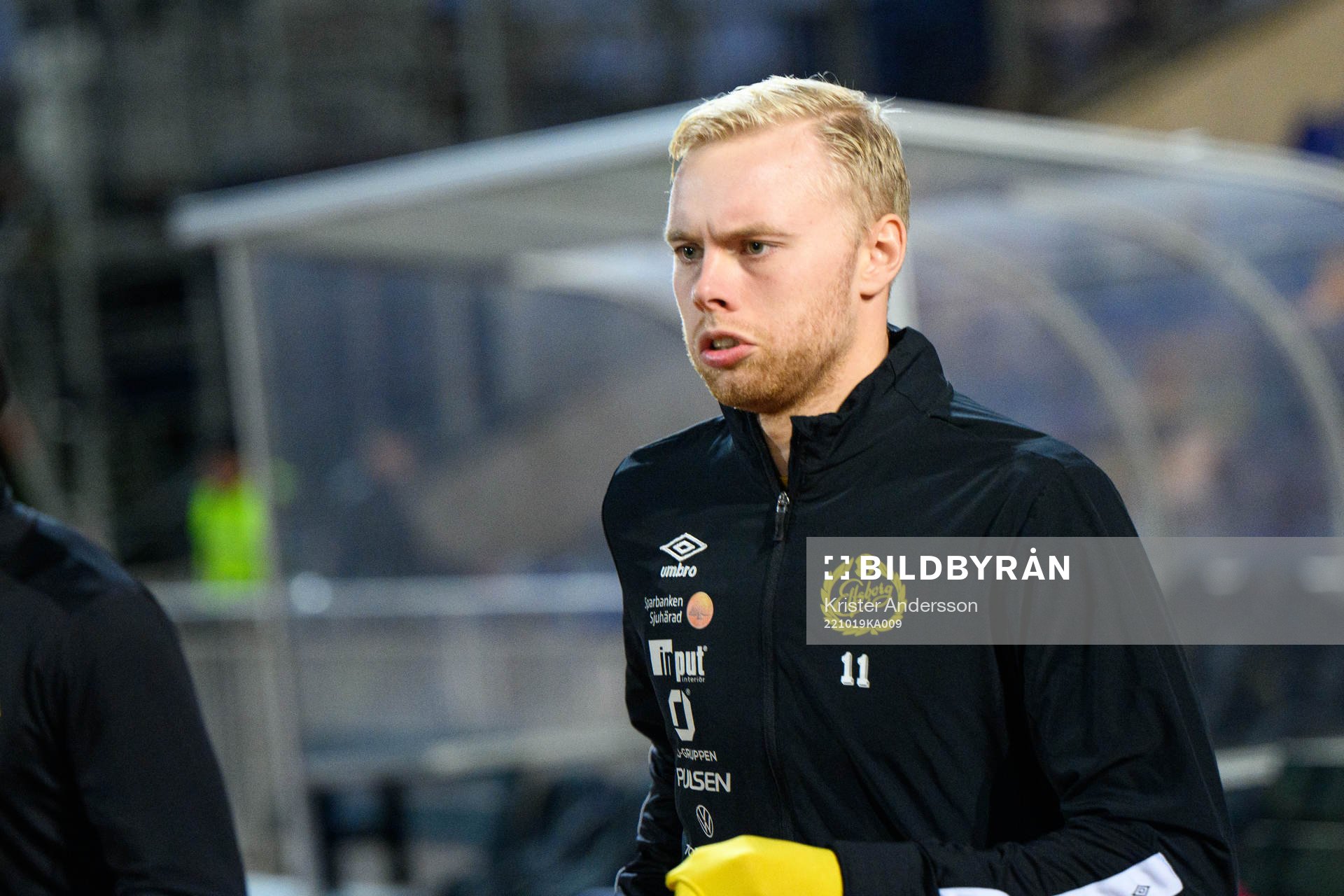 Elfsborgs Sveinn Guðjohnsen före fotbollsmatchen i