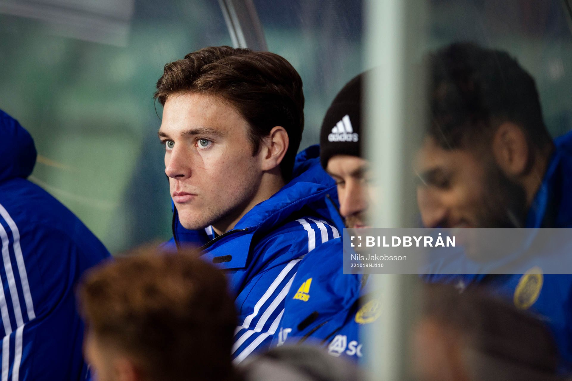 GIF Sundsvalls Alexander Larsson under fotbollsmatchen i Allsvenskan mellan GIF Sundsvall och Värnamo den 19 oktober 2022 i Sundsvall.